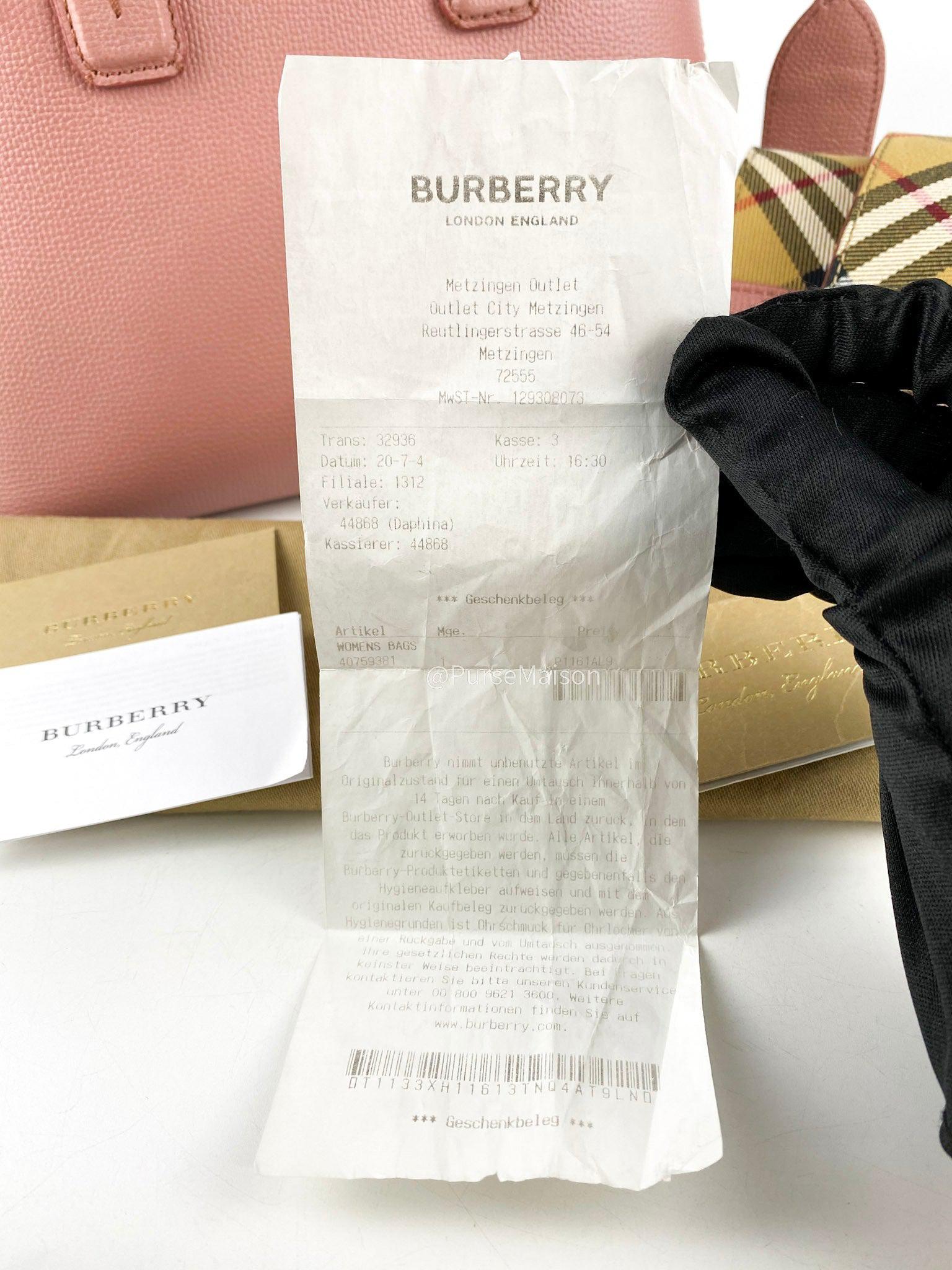 Burberry Banner Dusty Rose Tote Bag