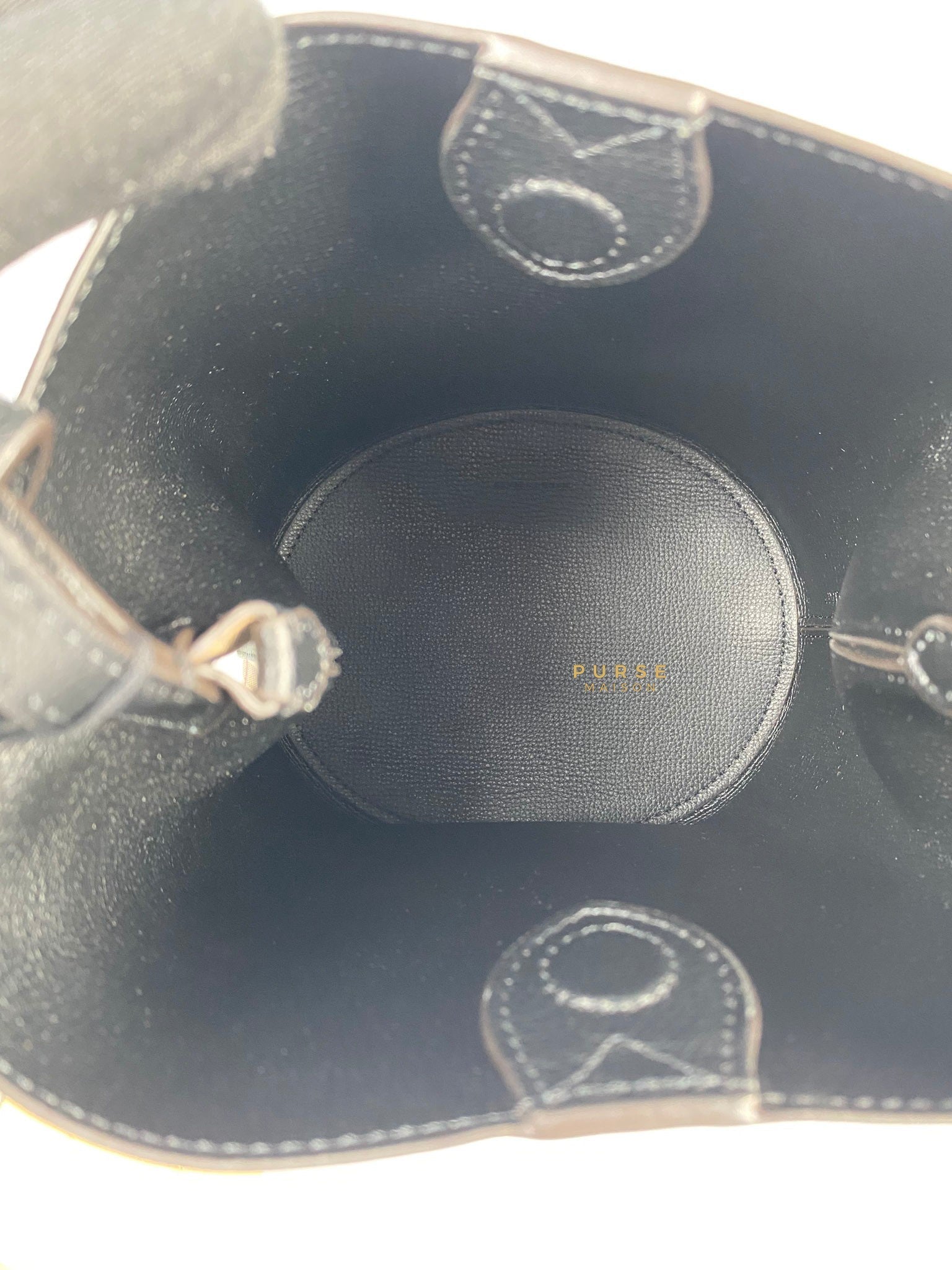 Burberry Haymarket Check Lorne Small Bucket Bag