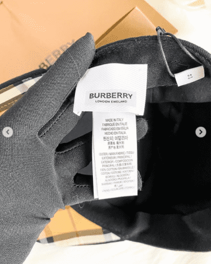 Burberry Jersey Baseball Cap Women