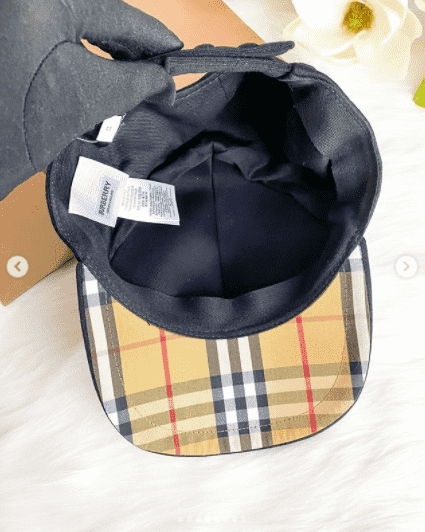 Burberry Jersey Baseball Cap Women