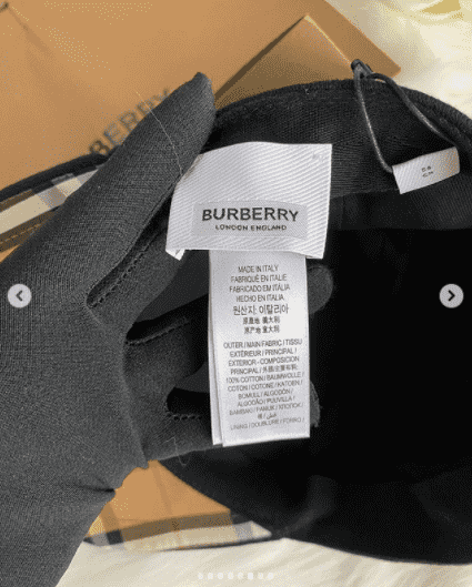 Burberry Jersey Baseball Cap Women