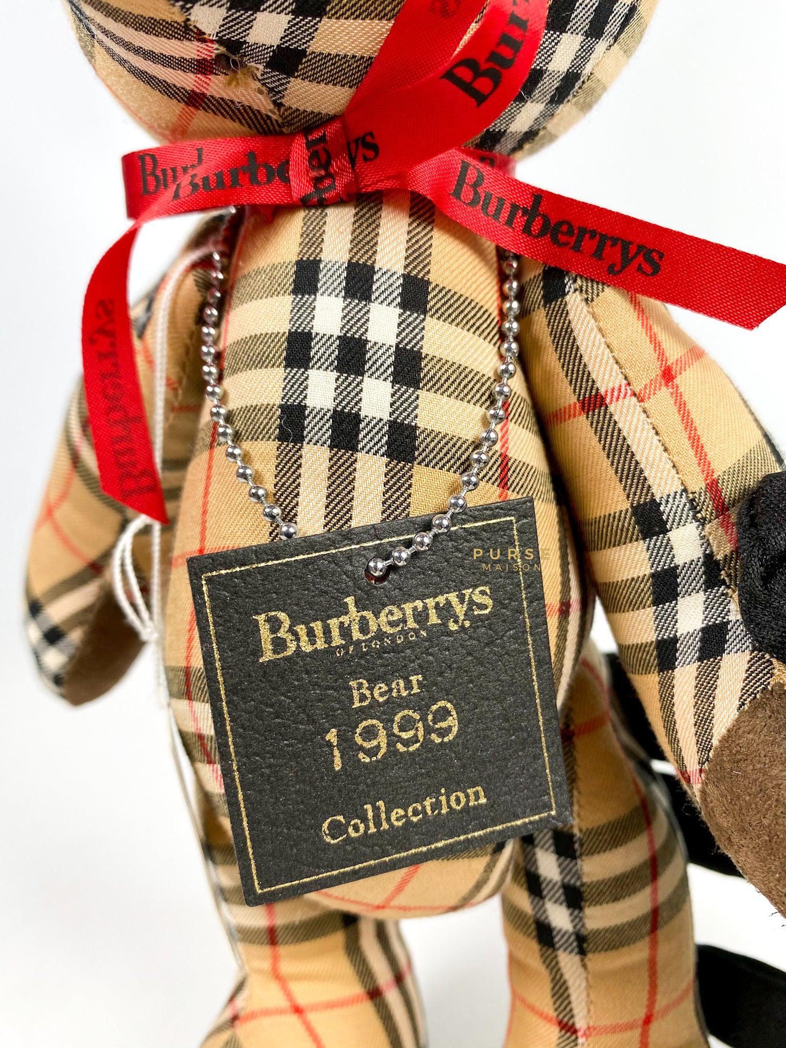 Burberry Plush Teddy Bear 1999 Collection