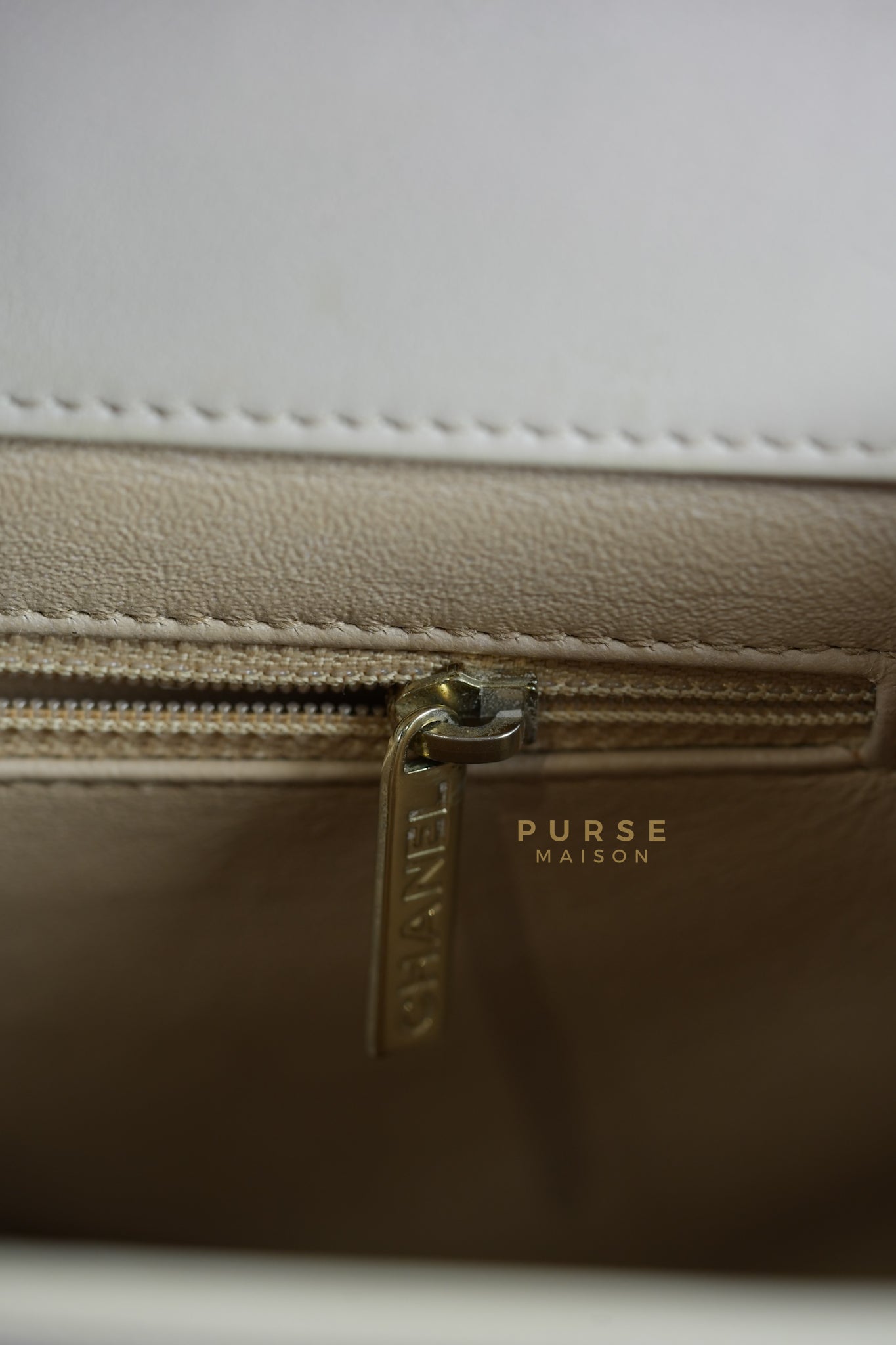 Business Affinity Large in Light Pink Caviar Leather and Light Gold Hardware Series 23 | Purse Maison Luxury Bags Shop