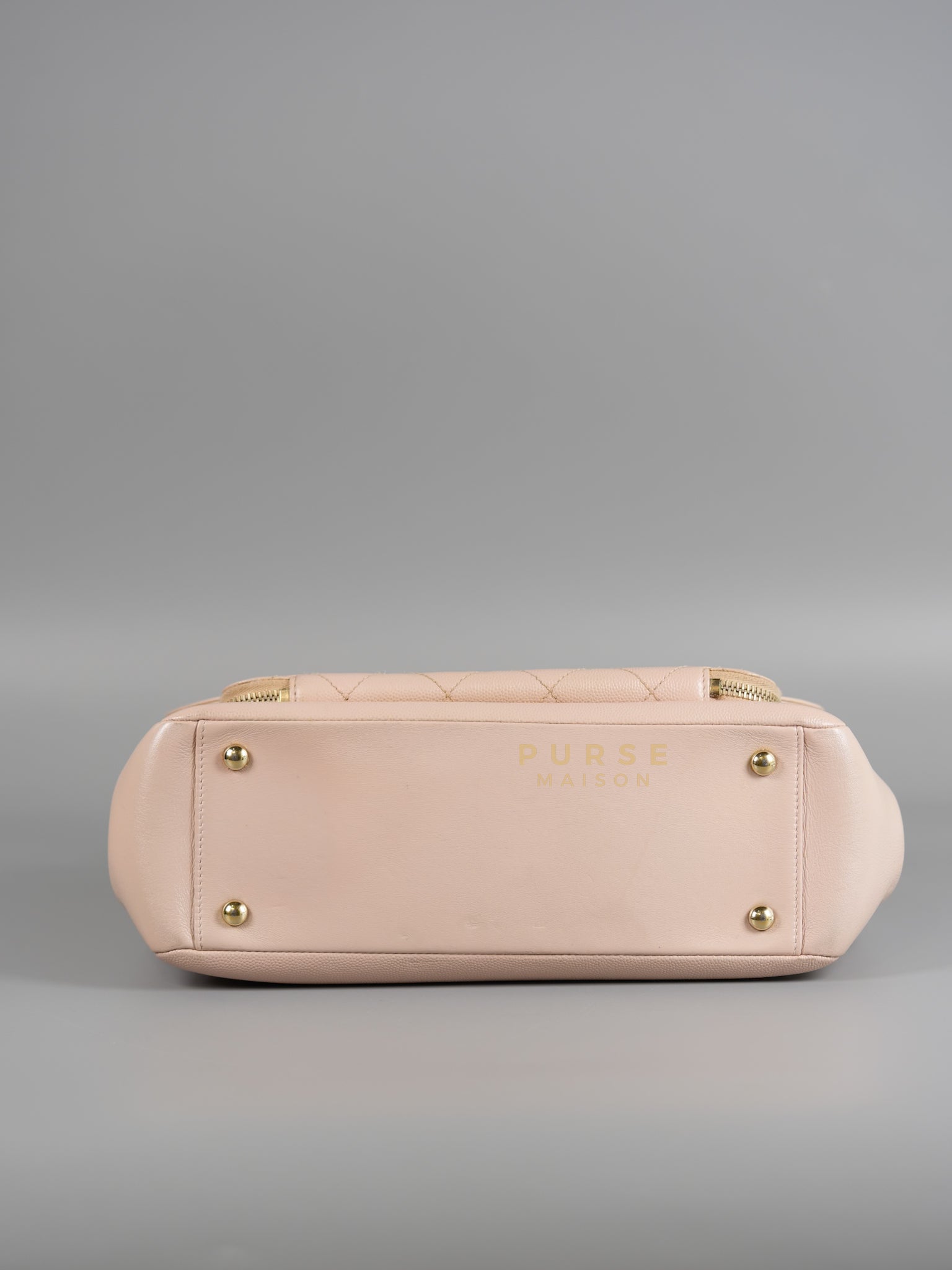 Business Affinity Large in Light Pink Caviar Leather and Light Gold Hardware Series 23 | Purse Maison Luxury Bags Shop