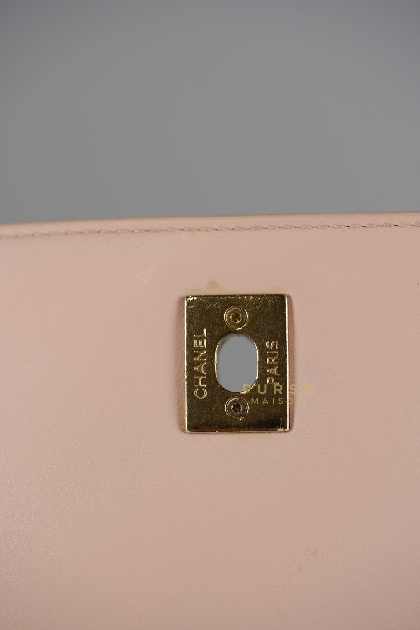 Business Affinity Large in Light Pink Caviar Leather and Light Gold Hardware Series 23 | Purse Maison Luxury Bags Shop