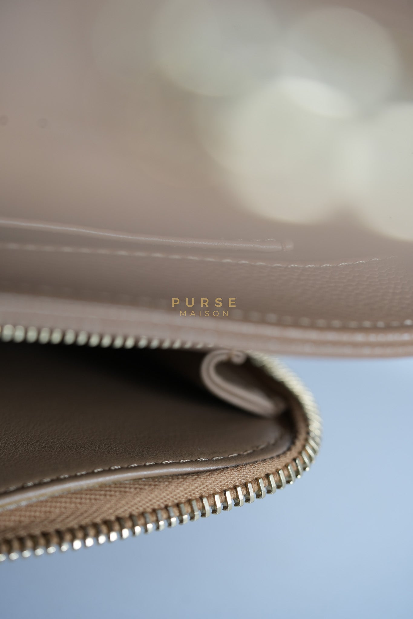 Business Affinity Medium Caramel in Caviar Leather and Gold Hardware (Microchip) | Purse Maison Luxury Bags Shop