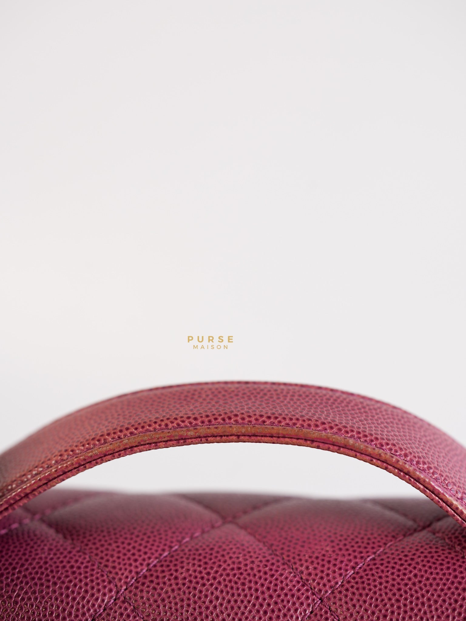 Business Affinity Medium in Mauve Pink Caviar and Light Gold Hardware Series 23 | Purse Maison Luxury Bags Shop