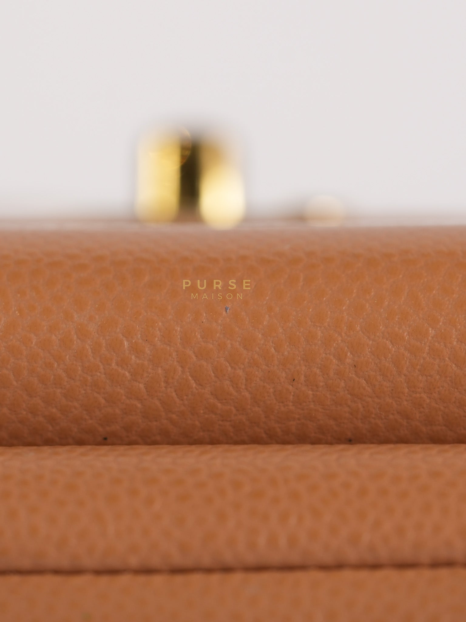 Business Affinity Shoulder Bag Medium in Caramel Caviar Leather & Gold Hardware (Series 30) | Purse Maison Luxury Bags Shop
