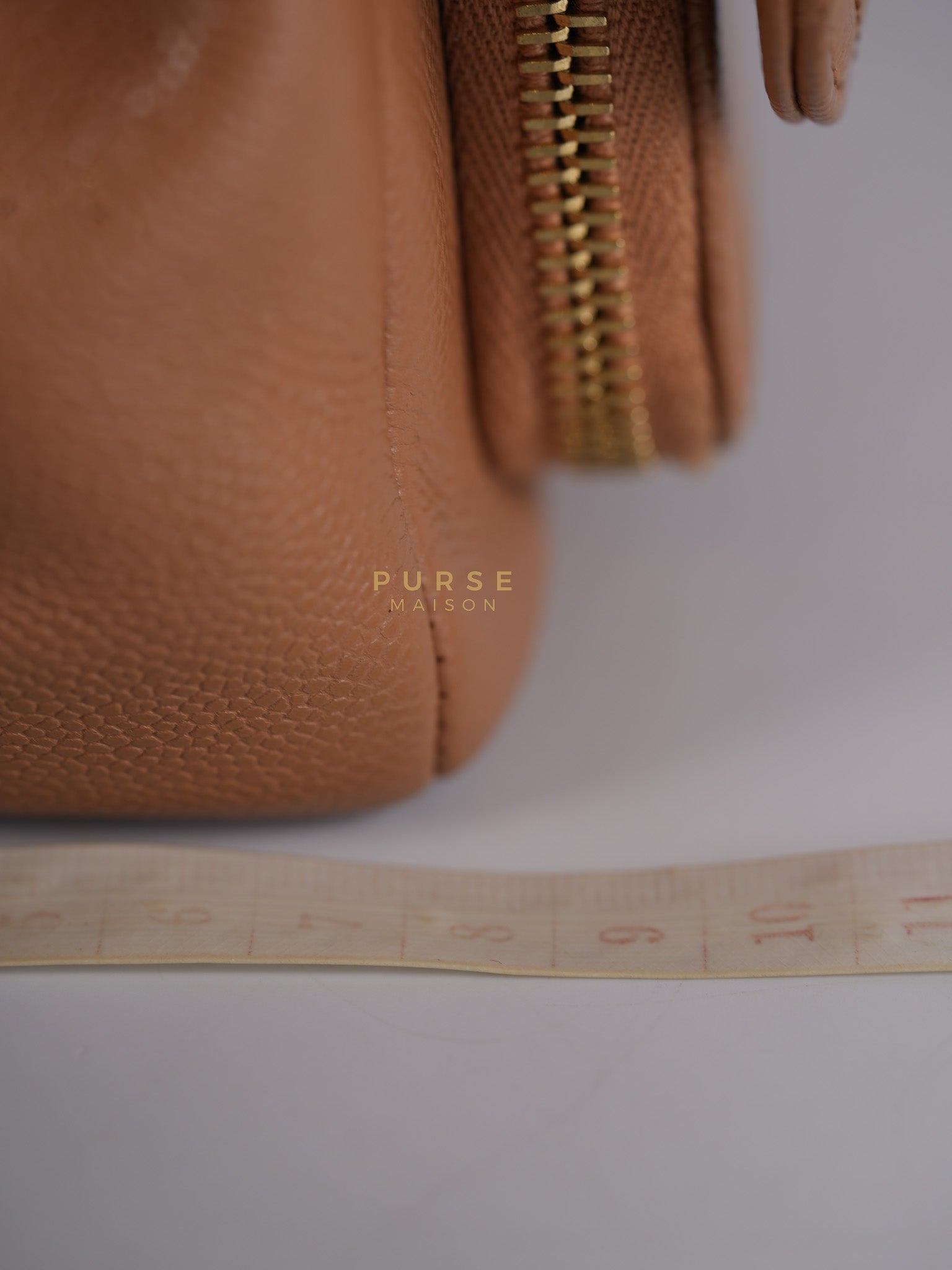 Business Affinity Shoulder Bag Medium in Caramel Caviar Leather & Gold Hardware (Series 30) | Purse Maison Luxury Bags Shop