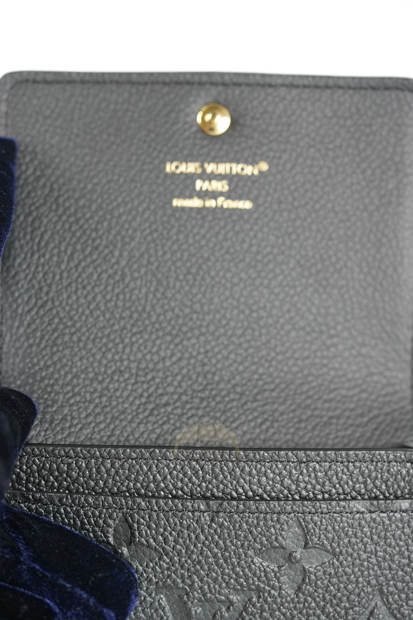 Business Card Holder in Black Monogram Empreinte Leather Microchip | Purse Maison Luxury Bags Shop