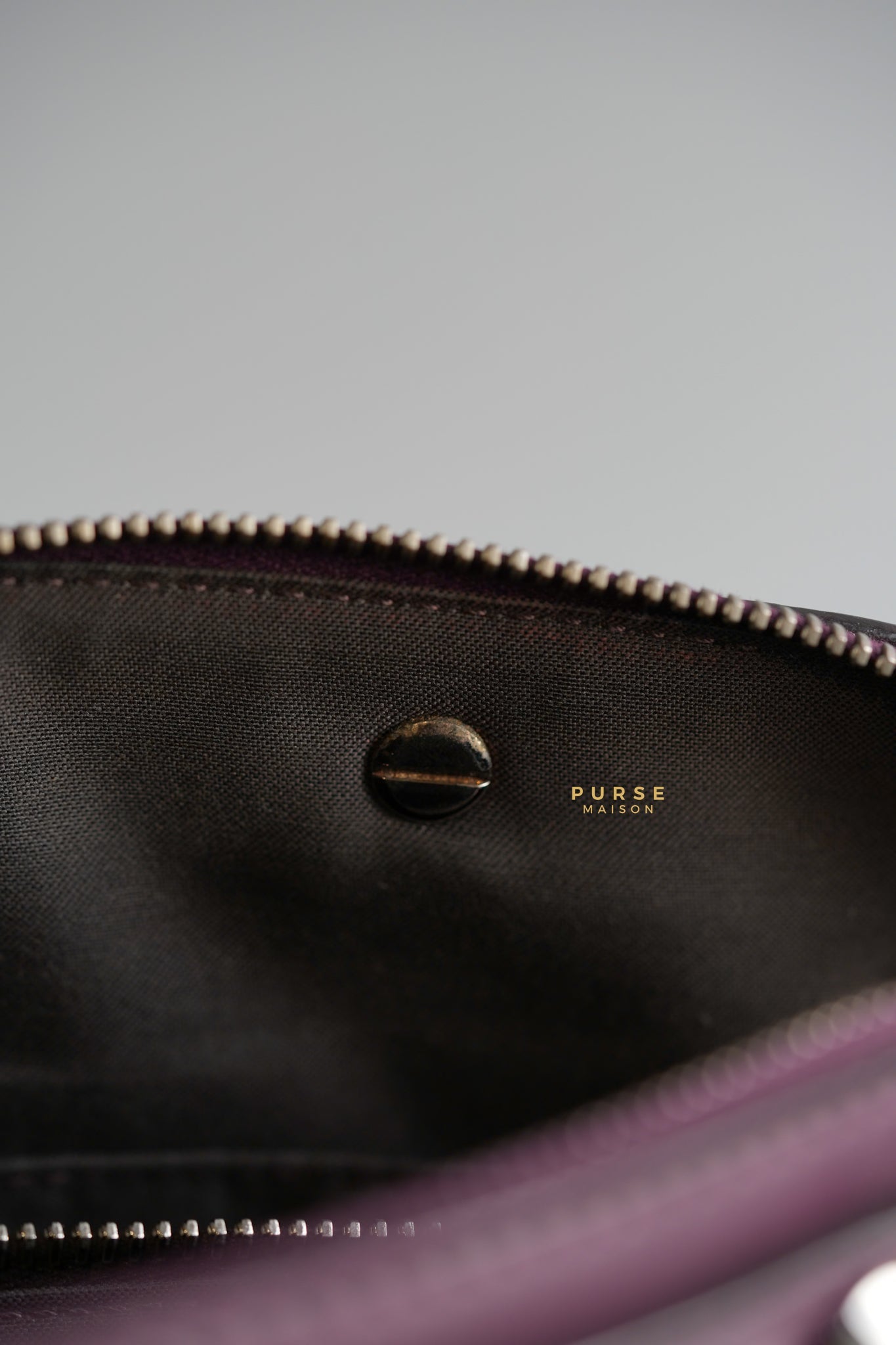 By The Way Bag in Purple Calfskin Leather | Purse Maison Luxury Bags Shop