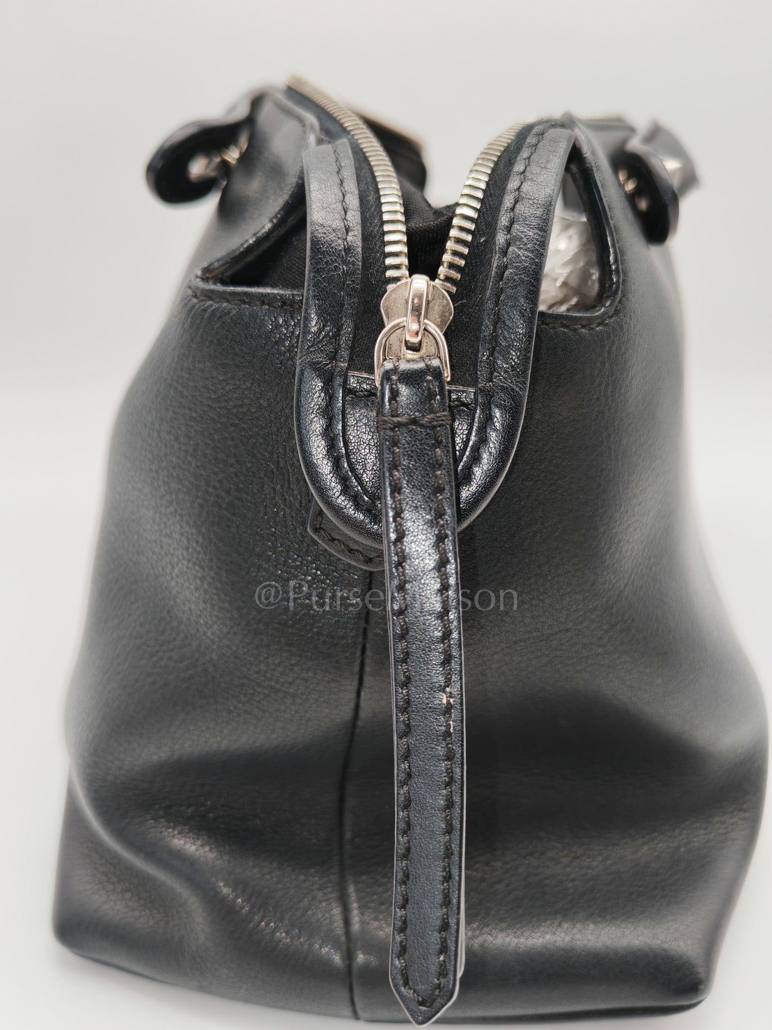 By The Way Black Medium in Black Calfskin Leather | Purse Maison Luxury Bags Shop