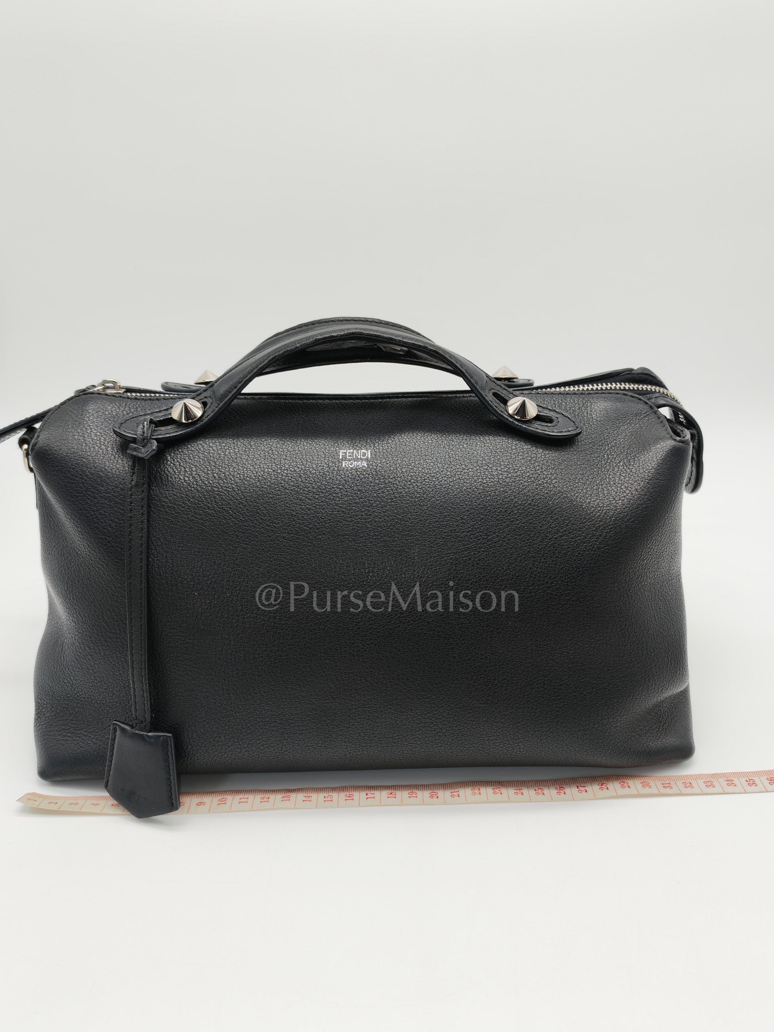 By The Way Black Medium in Black Calfskin Leather | Purse Maison Luxury Bags Shop