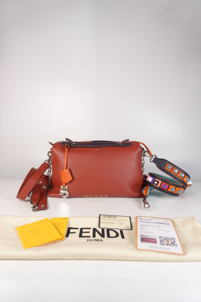 By The Way Medium in Burnt Red Terracotta in Smooth Calfskin Leather | Purse Maison Luxury Bags Shop