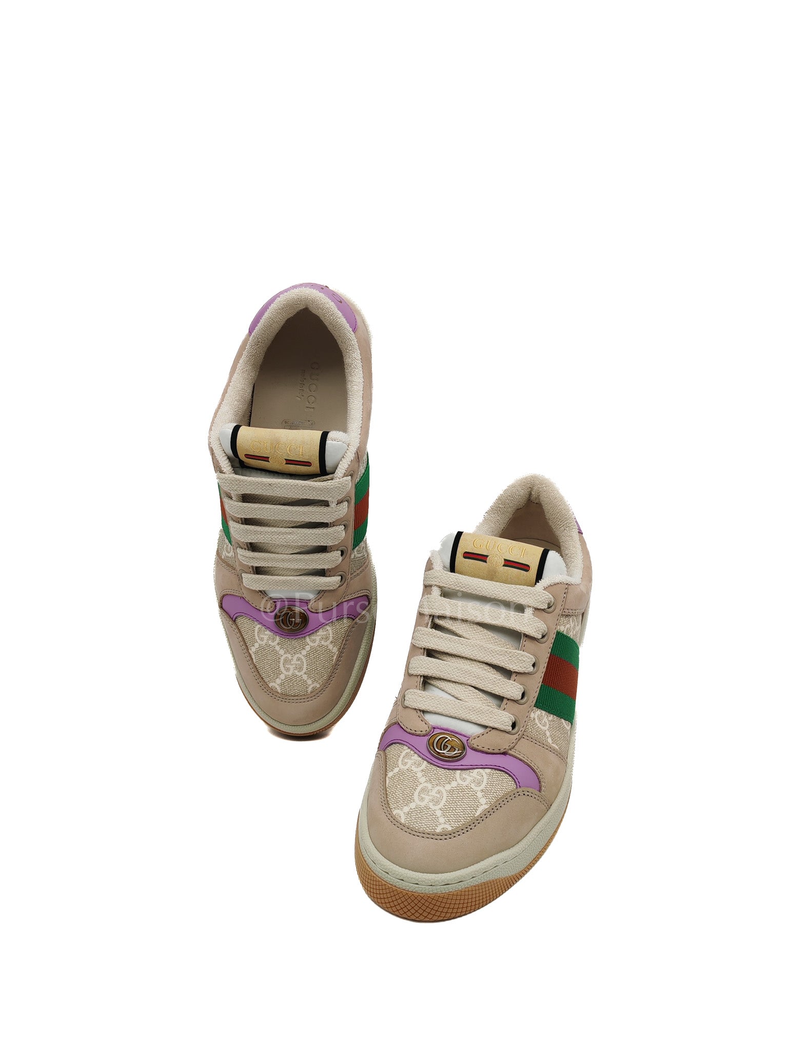 Screener Ace Women's GG Sylvie Web Enamel Logo Supreme Sneakers Size 36 EU (24cm)
