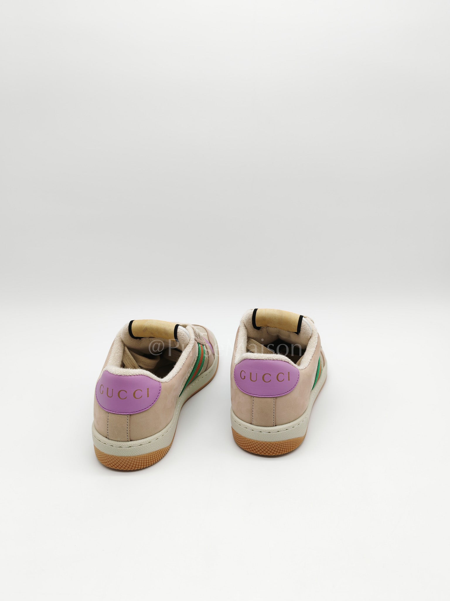 Screener Ace Women's GG Sylvie Web Enamel Logo Supreme Sneakers Size 36 EU (24cm)