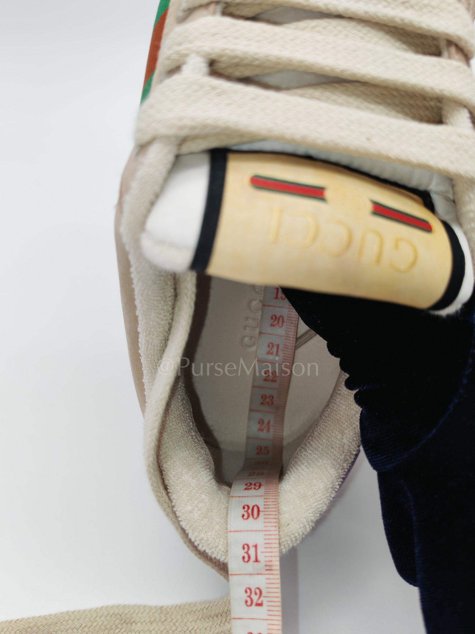 Screener Ace Women's GG Sylvie Web Enamel Logo Supreme Sneakers Size 36 EU (24cm)