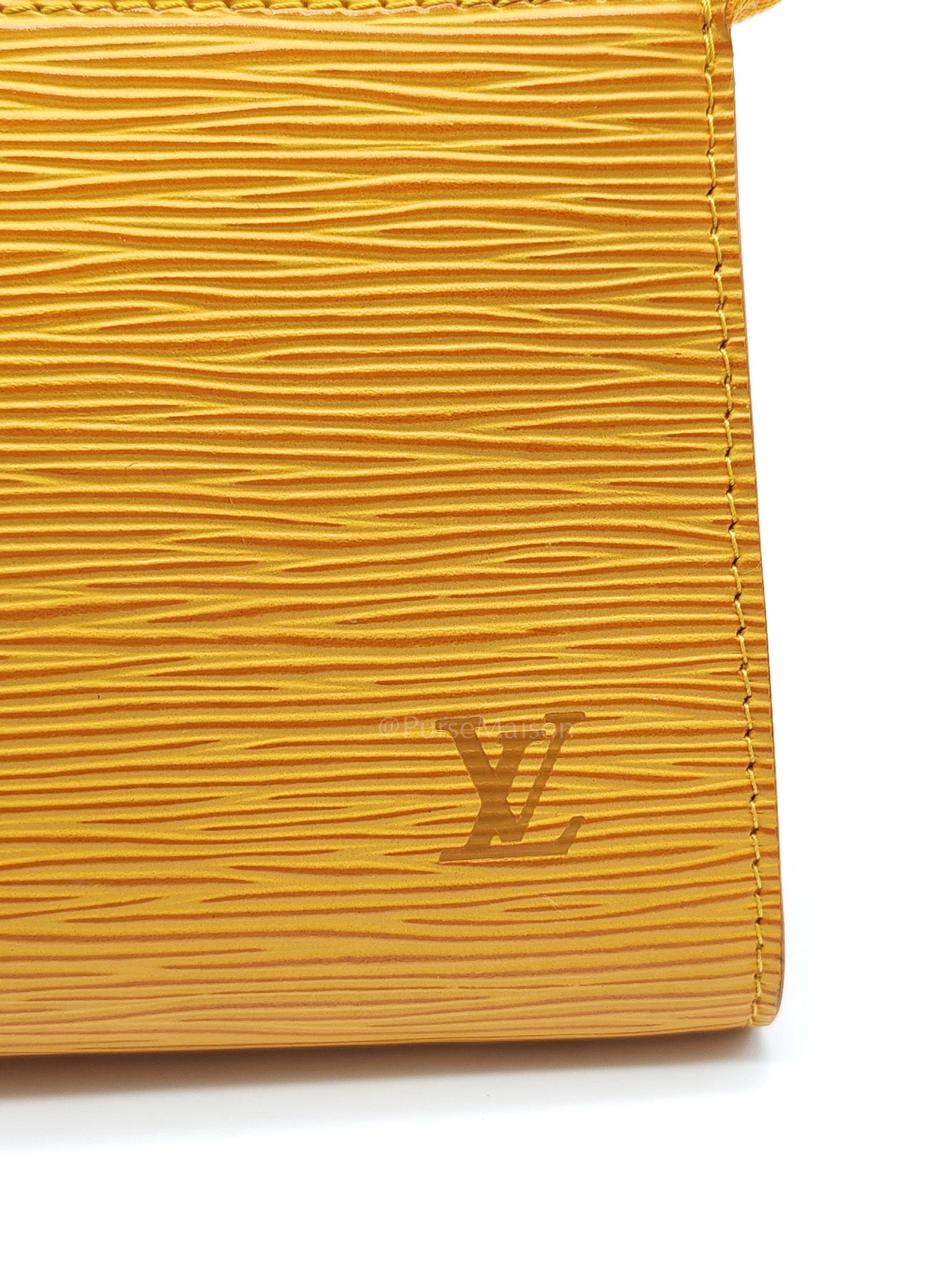 Tassil Pochette Accessoires in Yellow Epi Leather & Gold Hardware (Datecode: CA0968)