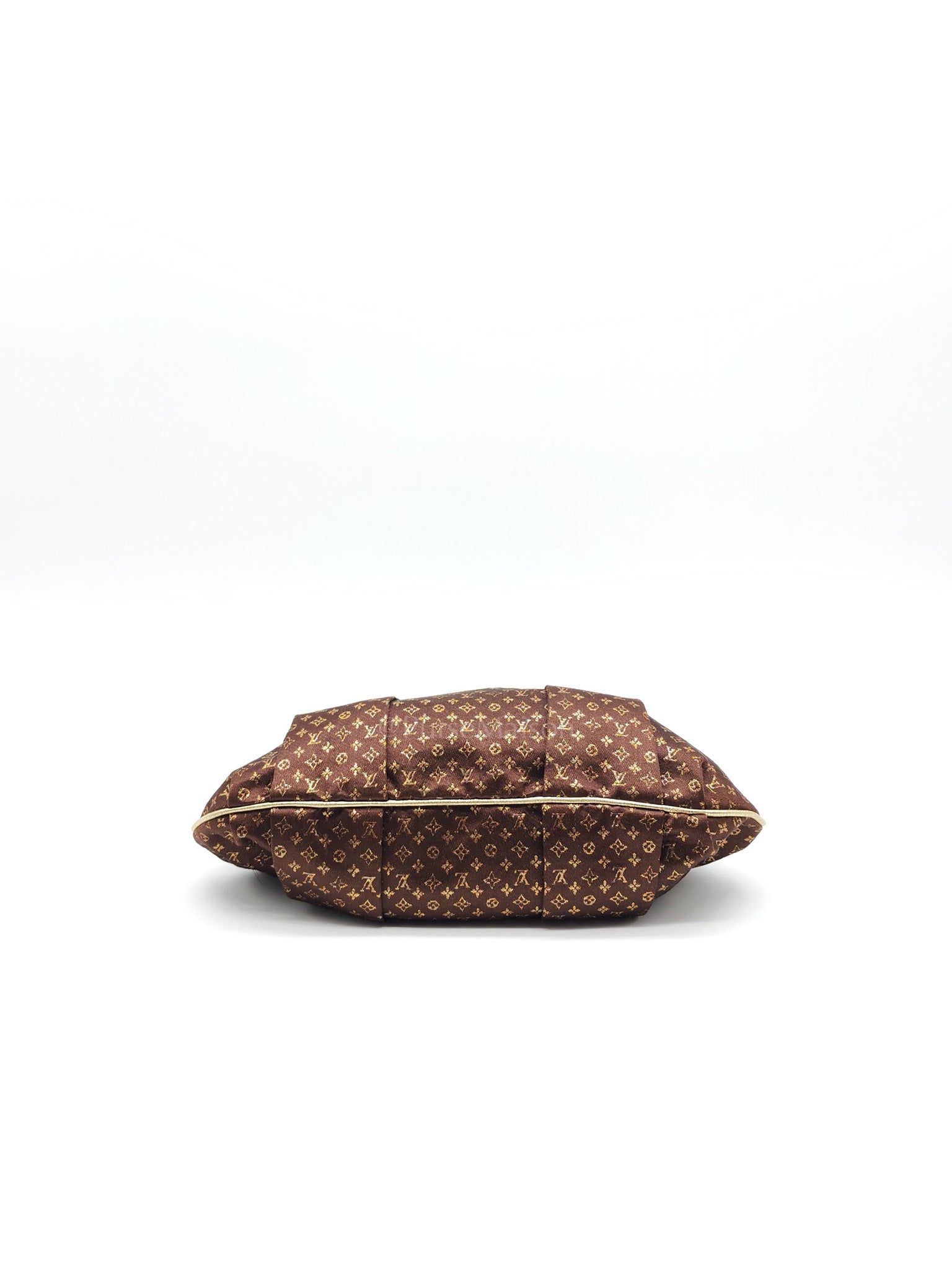 Aumonieve Evening Bag in Monogram Satin  & Gold Hardware