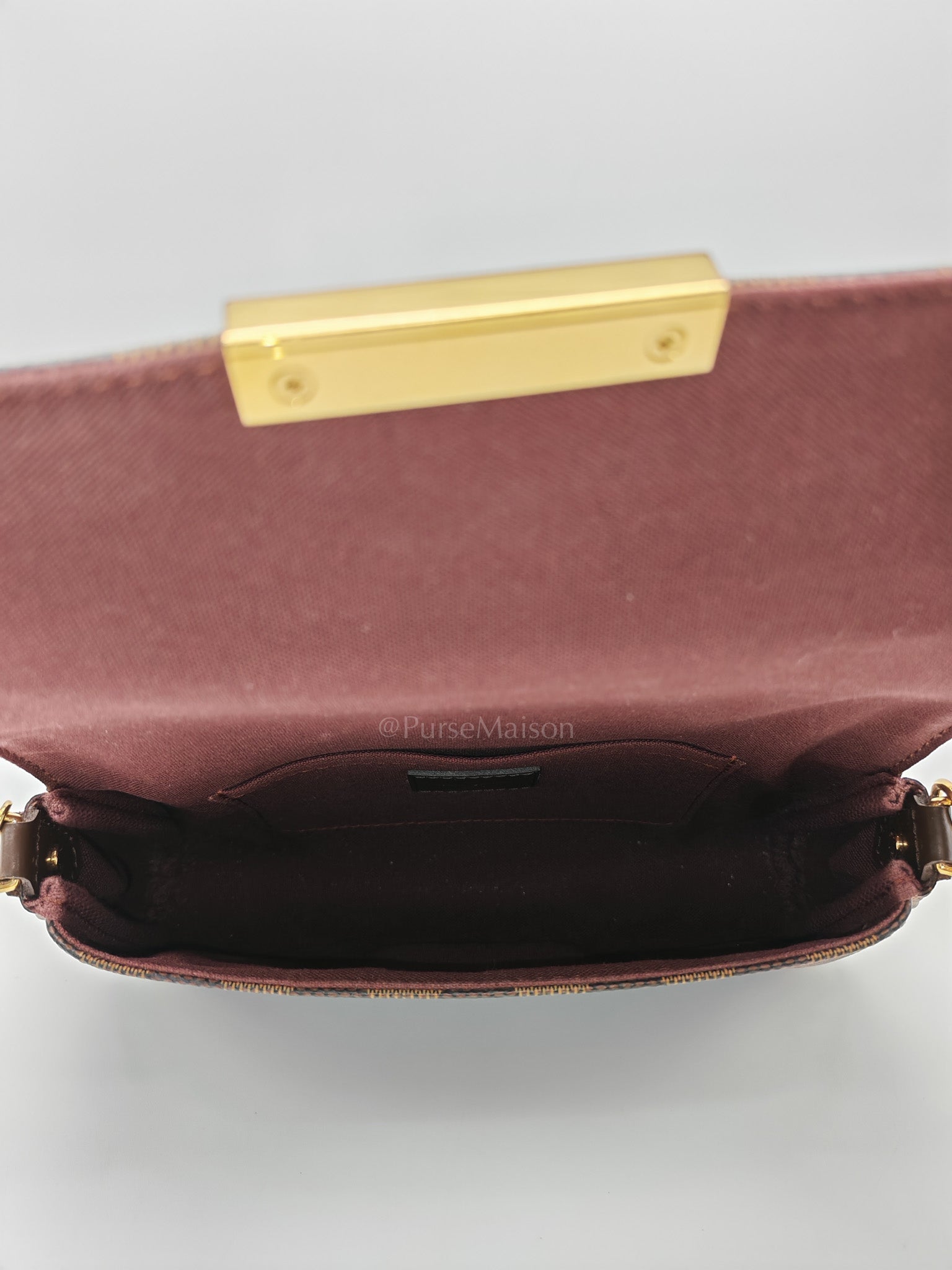 Favorite PM Pochette in Damier Ebene Canvas Shoulder Bag (Date Code: DU2124)