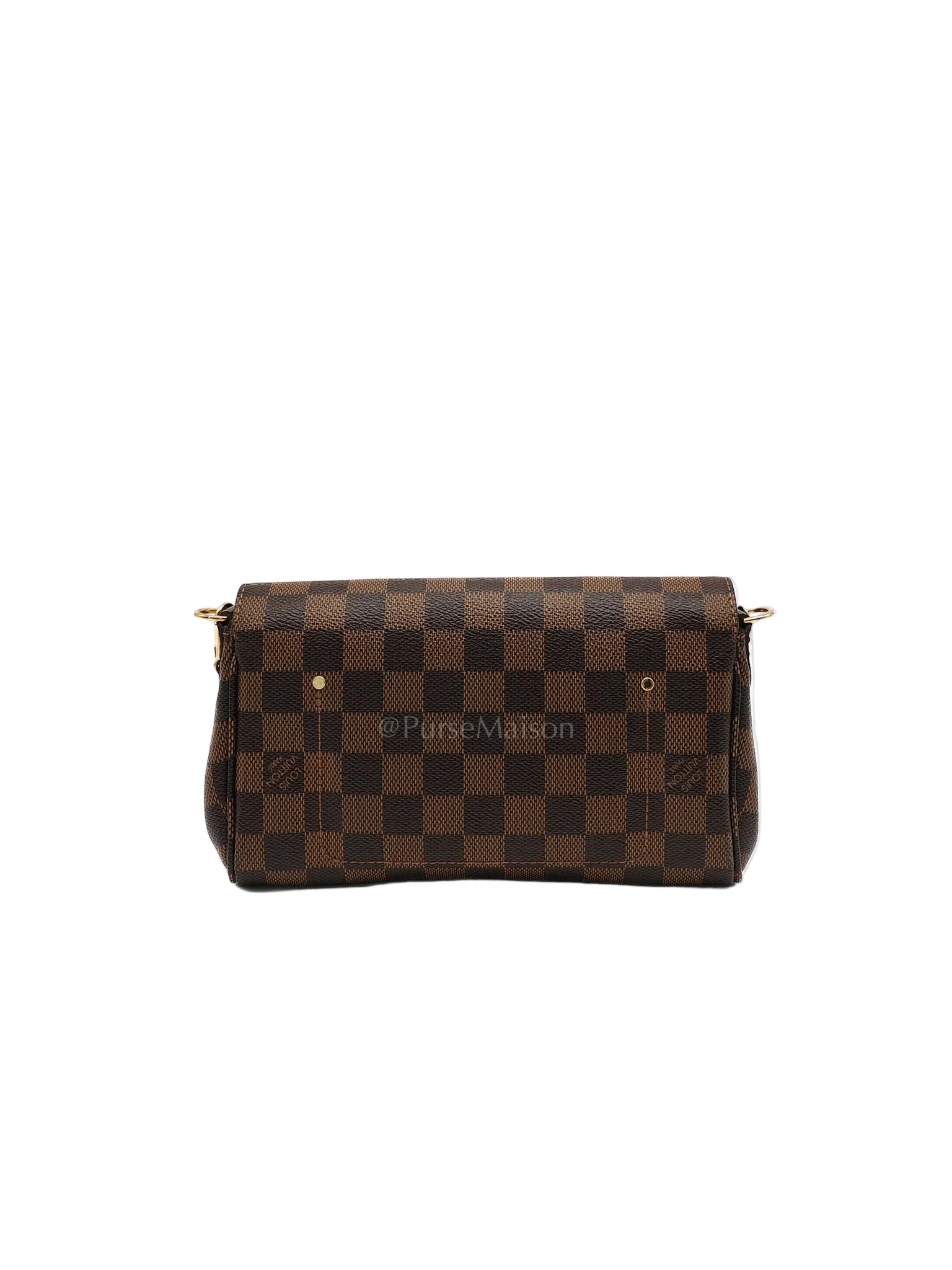 Favorite PM Pochette in Damier Ebene Canvas Shoulder Bag (Date Code: DU2124)