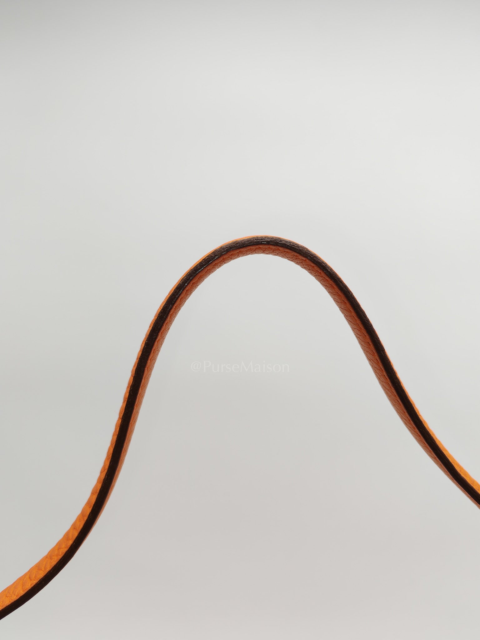 Orange Clemence Trim Shoulder Bag