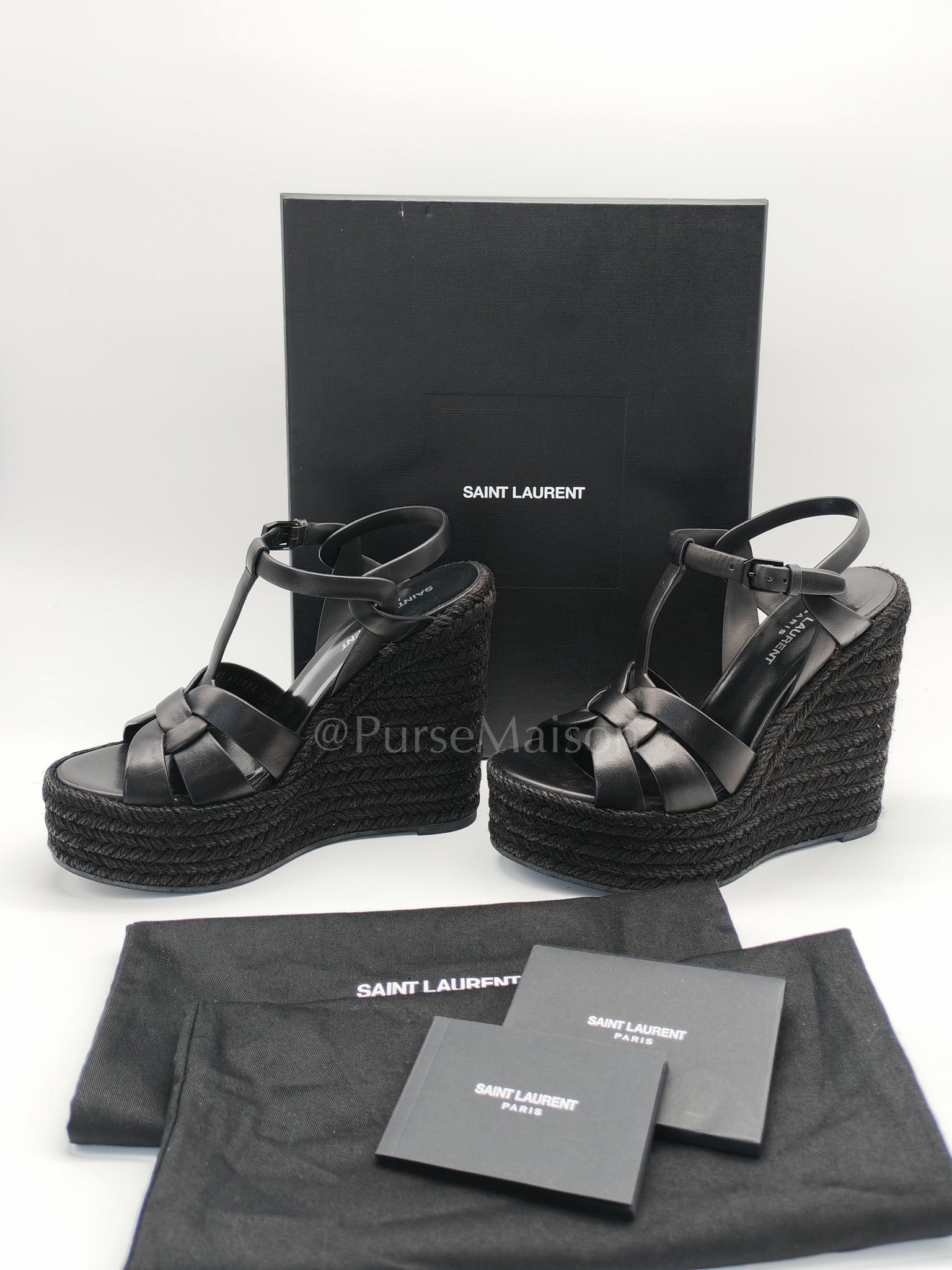 Tribute Espadrille Wedge Sandals in Black Size 37 EU (23cm)