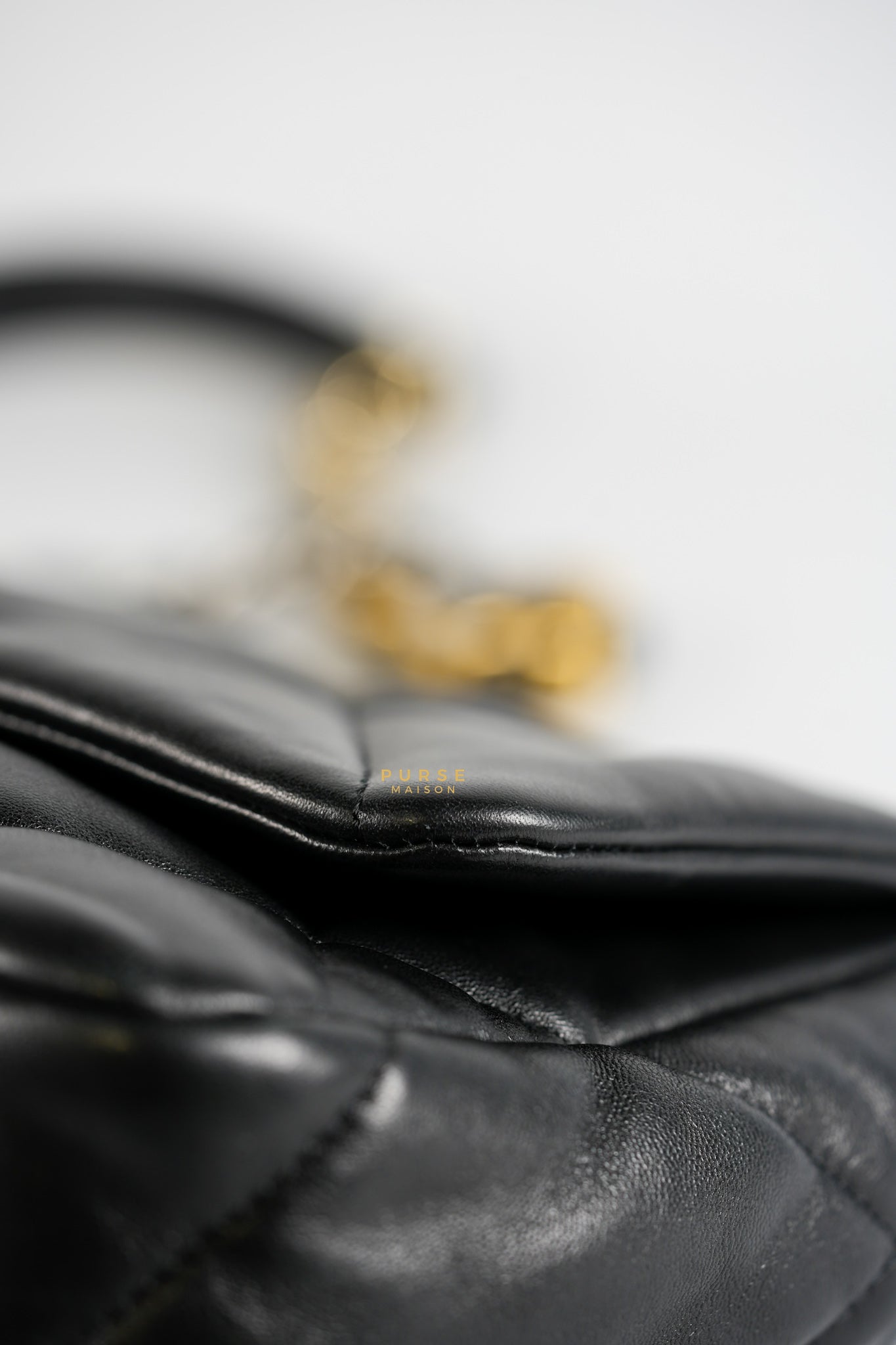 C19 Small in Black Lambskin Leather & Mixed Hardware(microchip) | Purse Maison Luxury Bags Shop
