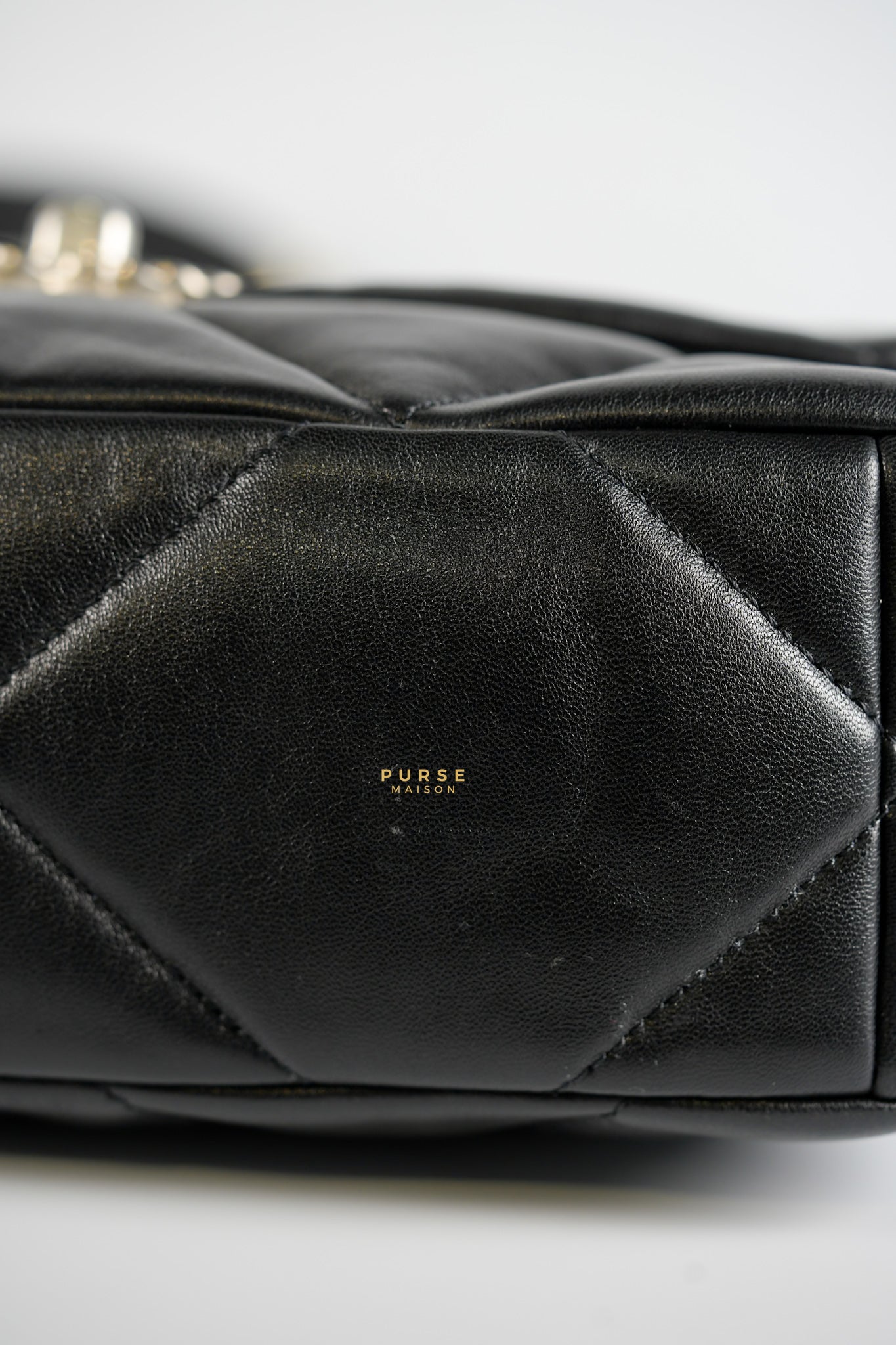 C19 Small in Black Lambskin Leather & Mixed Hardware(microchip) | Purse Maison Luxury Bags Shop