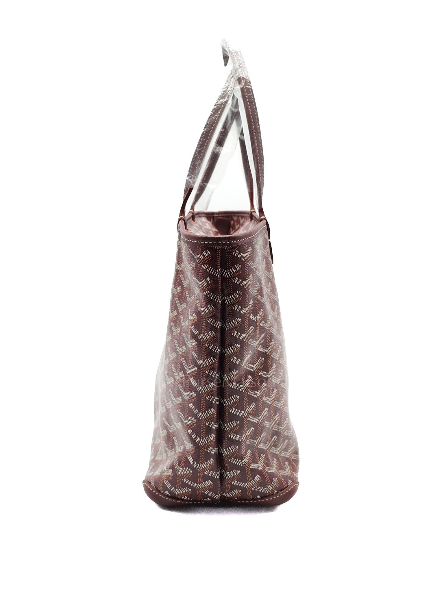 Artois PM in Burgundy (Bordeaux) Goyardine Canvas Tote Bag