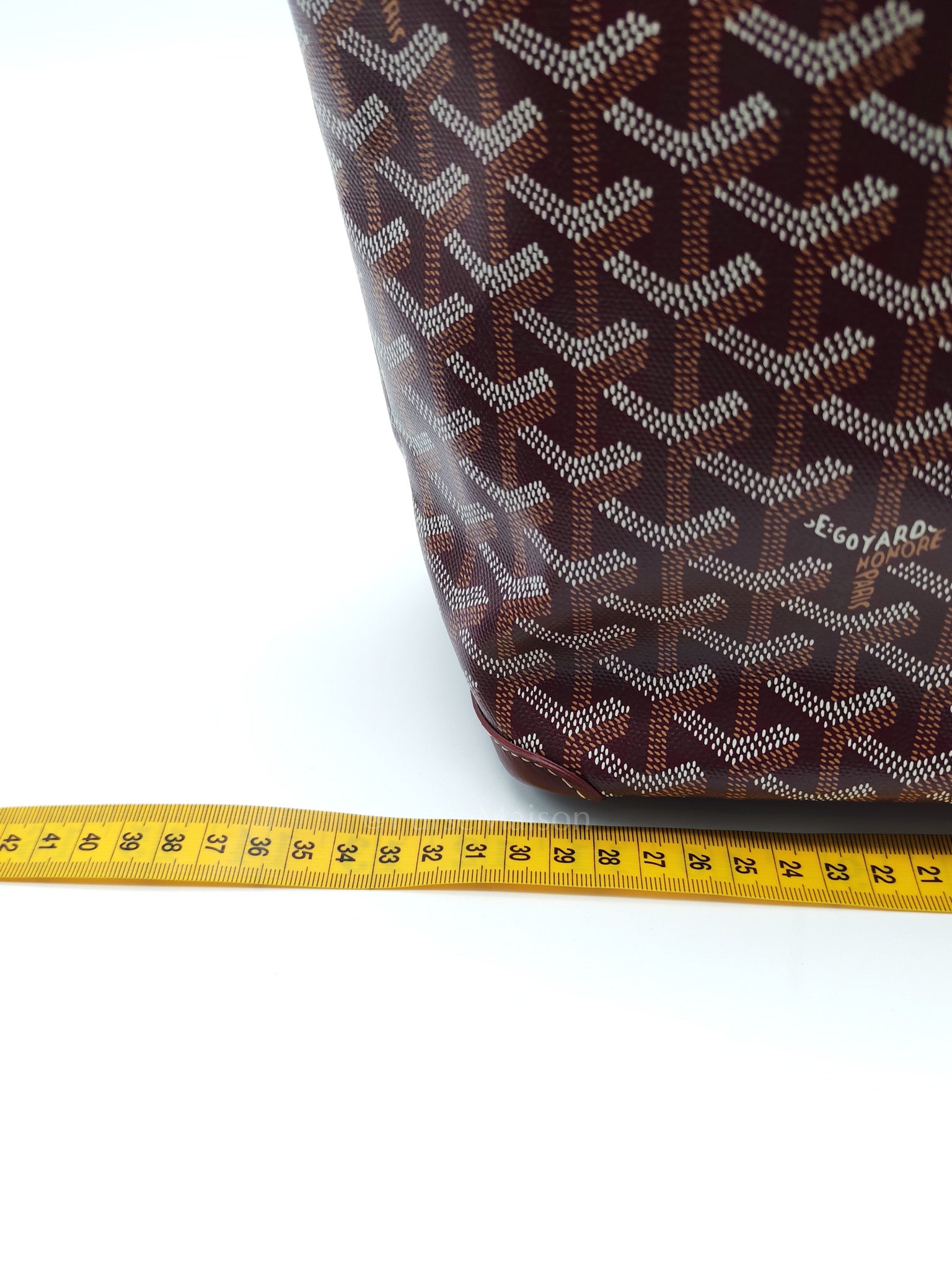 Artois PM in Burgundy (Bordeaux) Goyardine Canvas Tote Bag