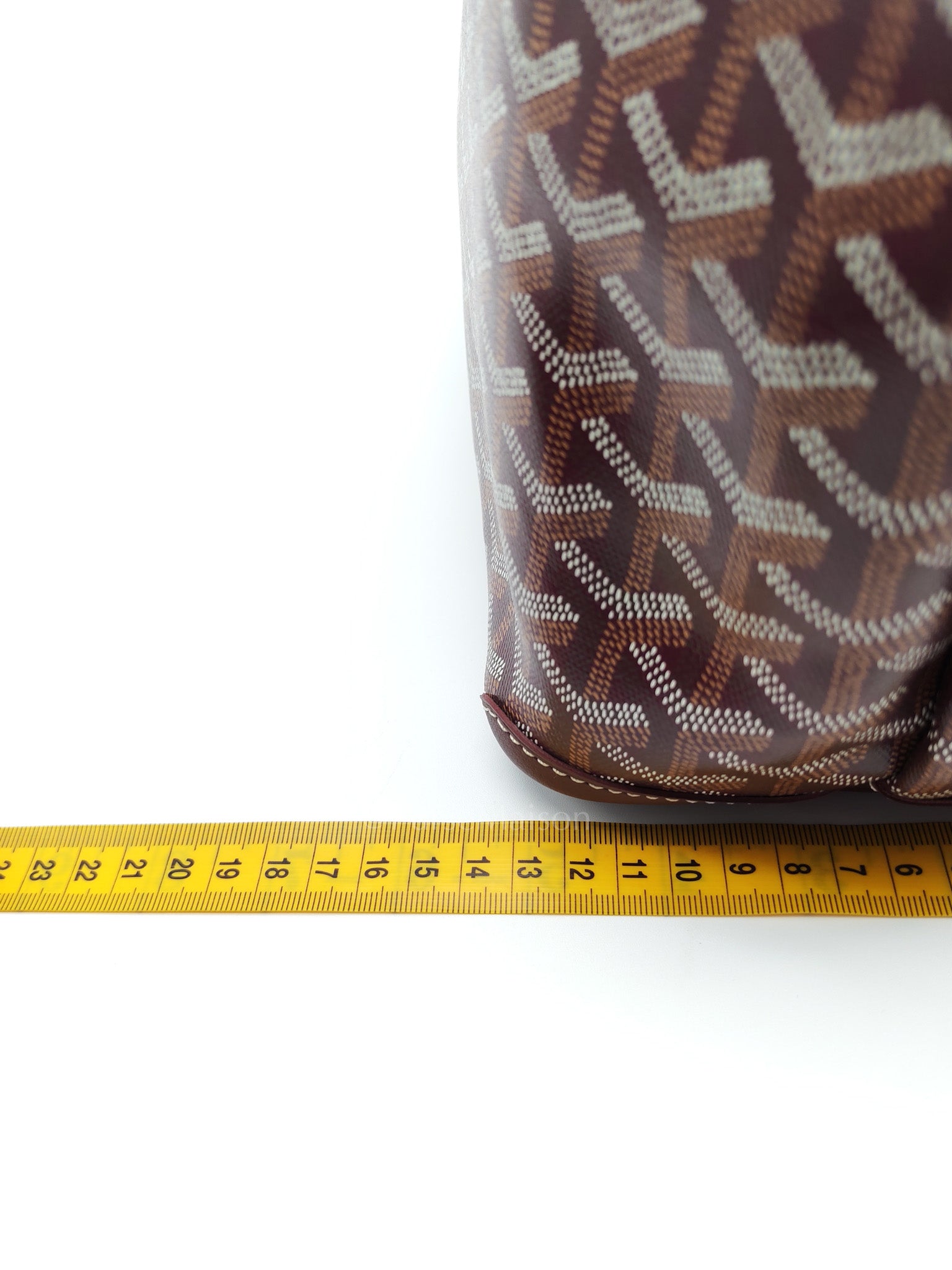 Artois PM in Burgundy (Bordeaux) Goyardine Canvas Tote Bag