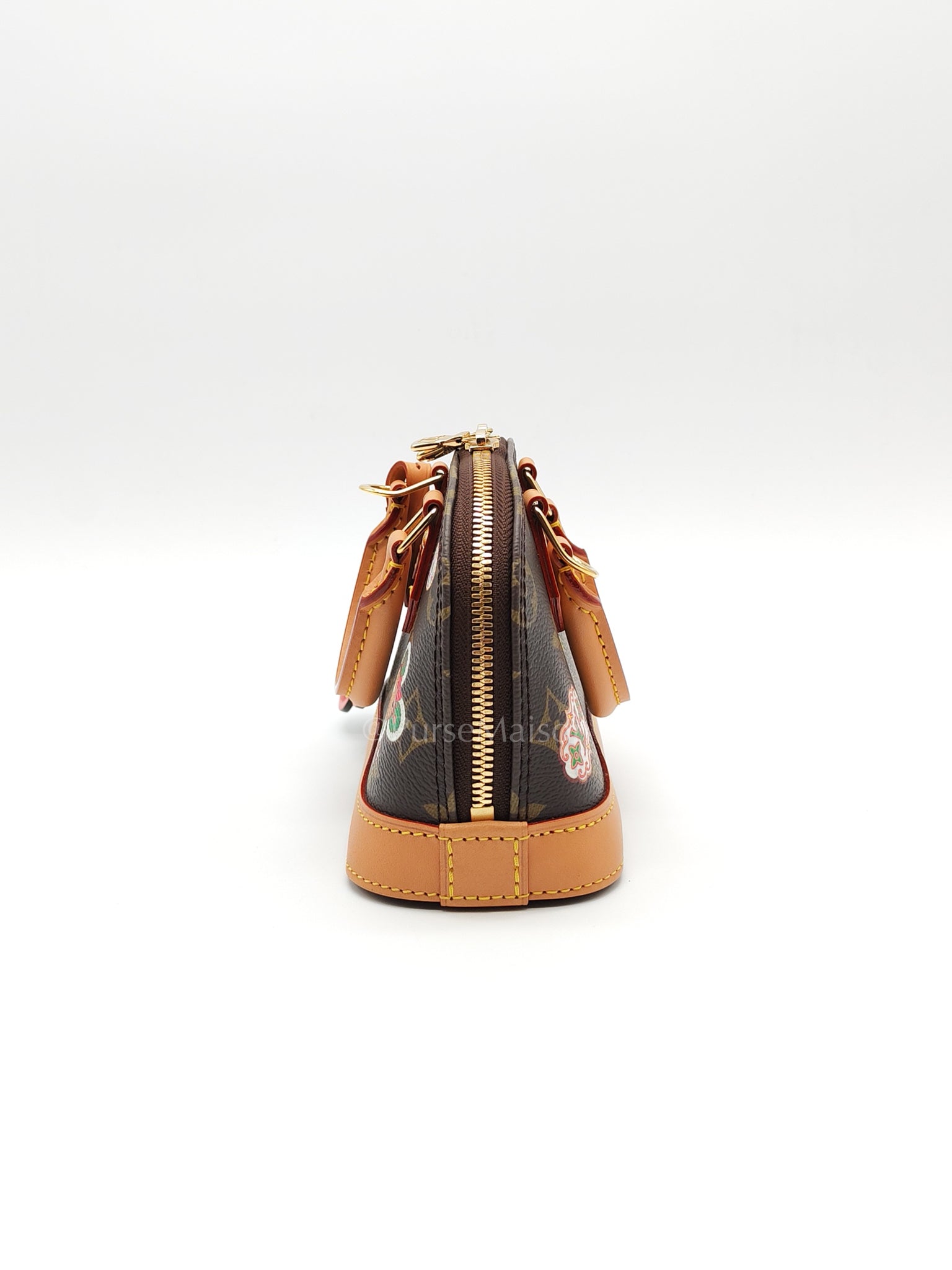 Nano Alma in Monogram Candy Factory Canvas Crossbody Bag (Microchip)