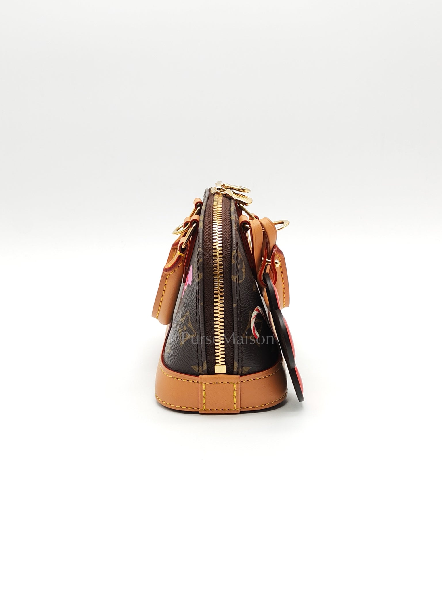 Nano Alma in Monogram Candy Factory Canvas Crossbody Bag (Microchip)