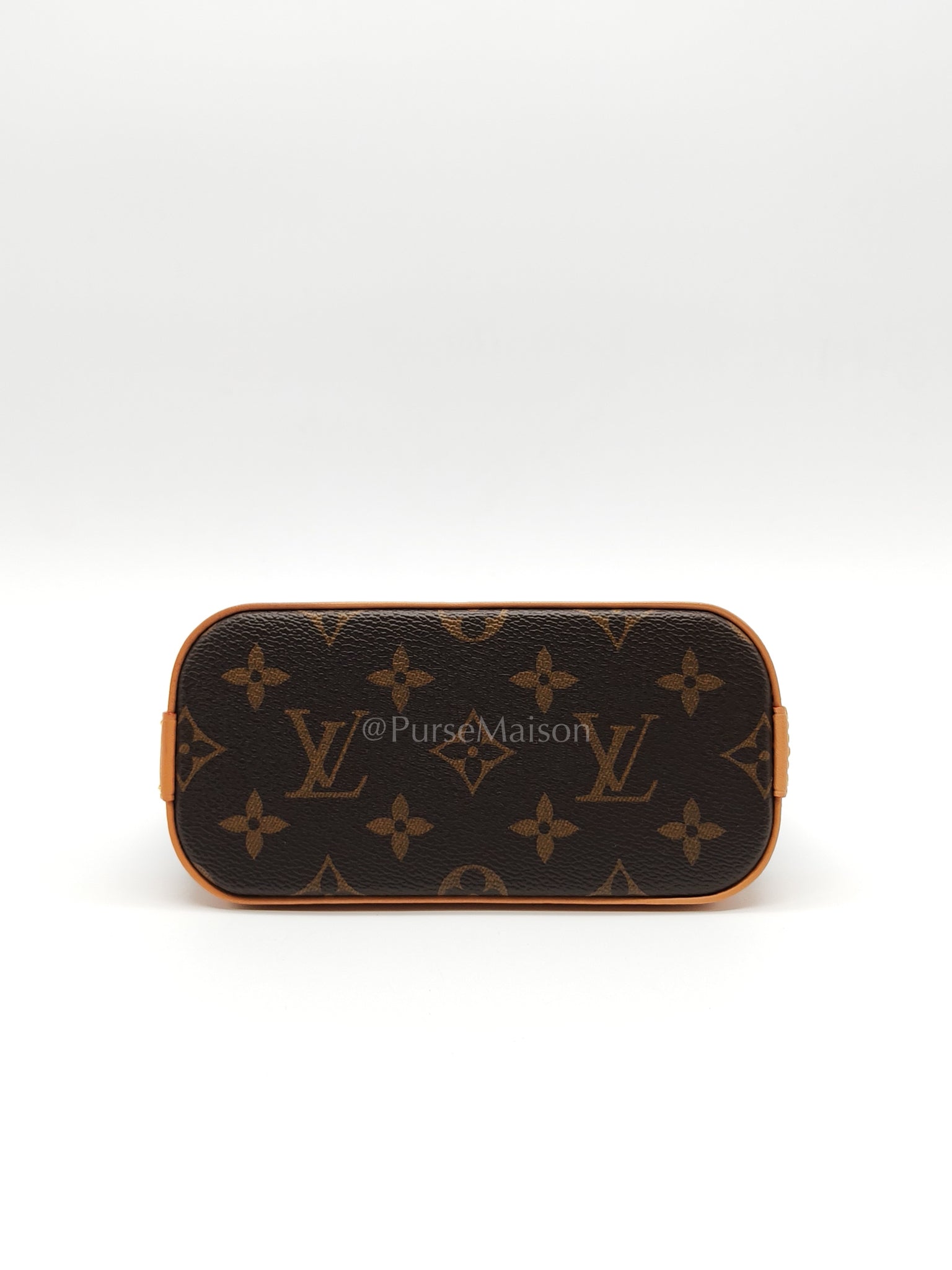 Nano Alma in Monogram Candy Factory Canvas Crossbody Bag (Microchip)