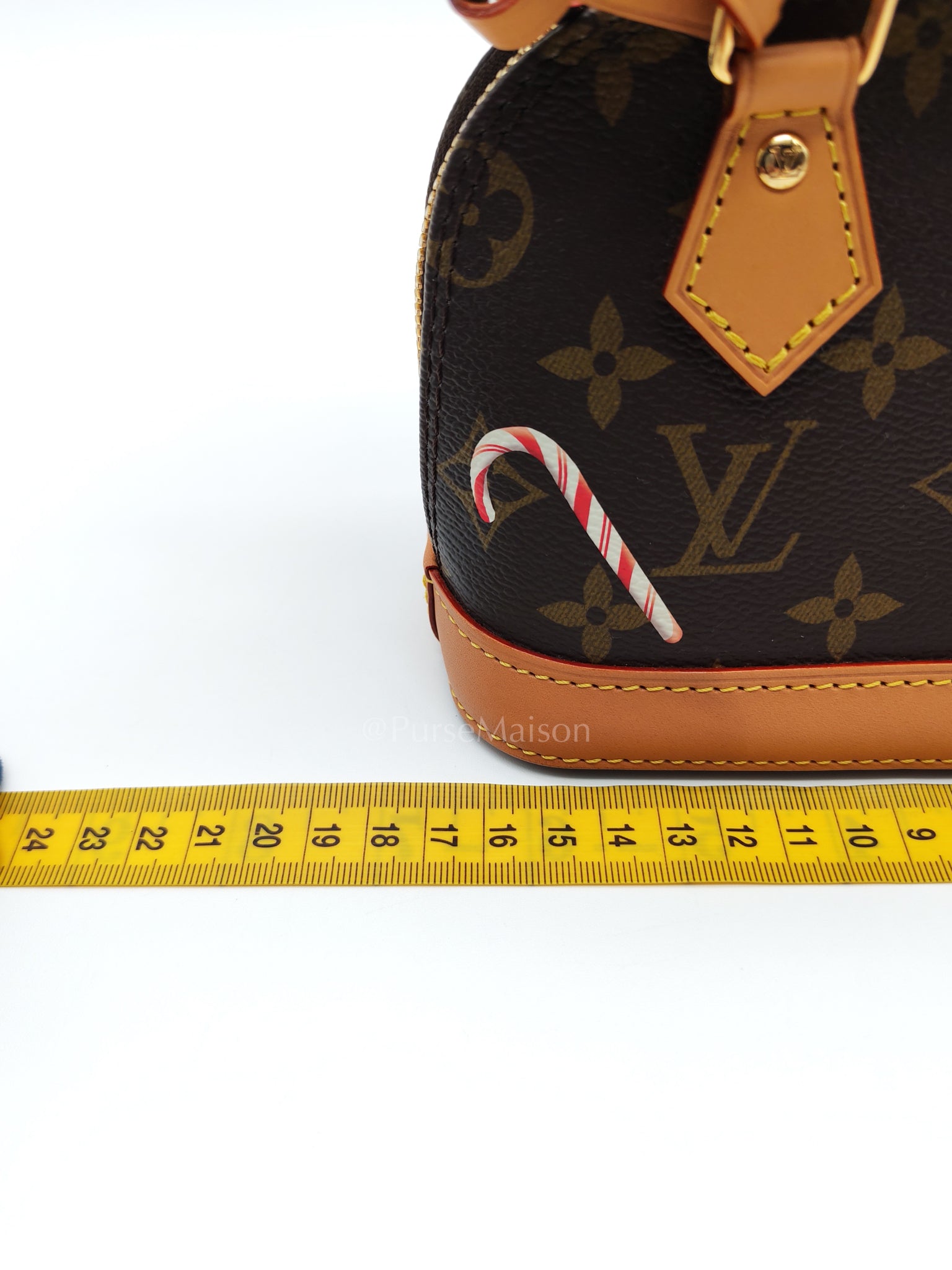 Nano Alma in Monogram Candy Factory Canvas Crossbody Bag (Microchip)