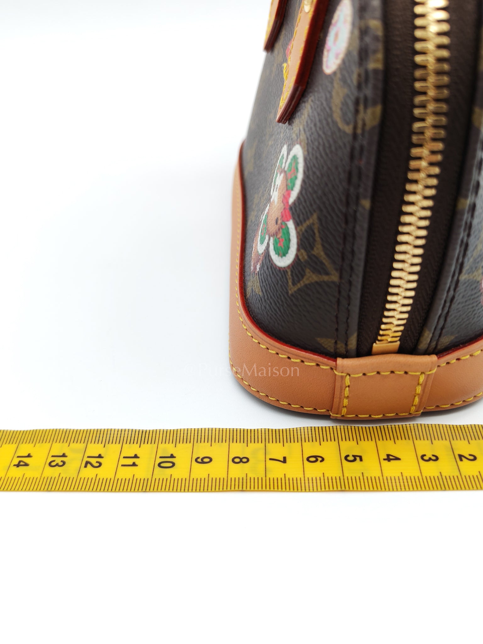 Nano Alma in Monogram Candy Factory Canvas Crossbody Bag (Microchip)