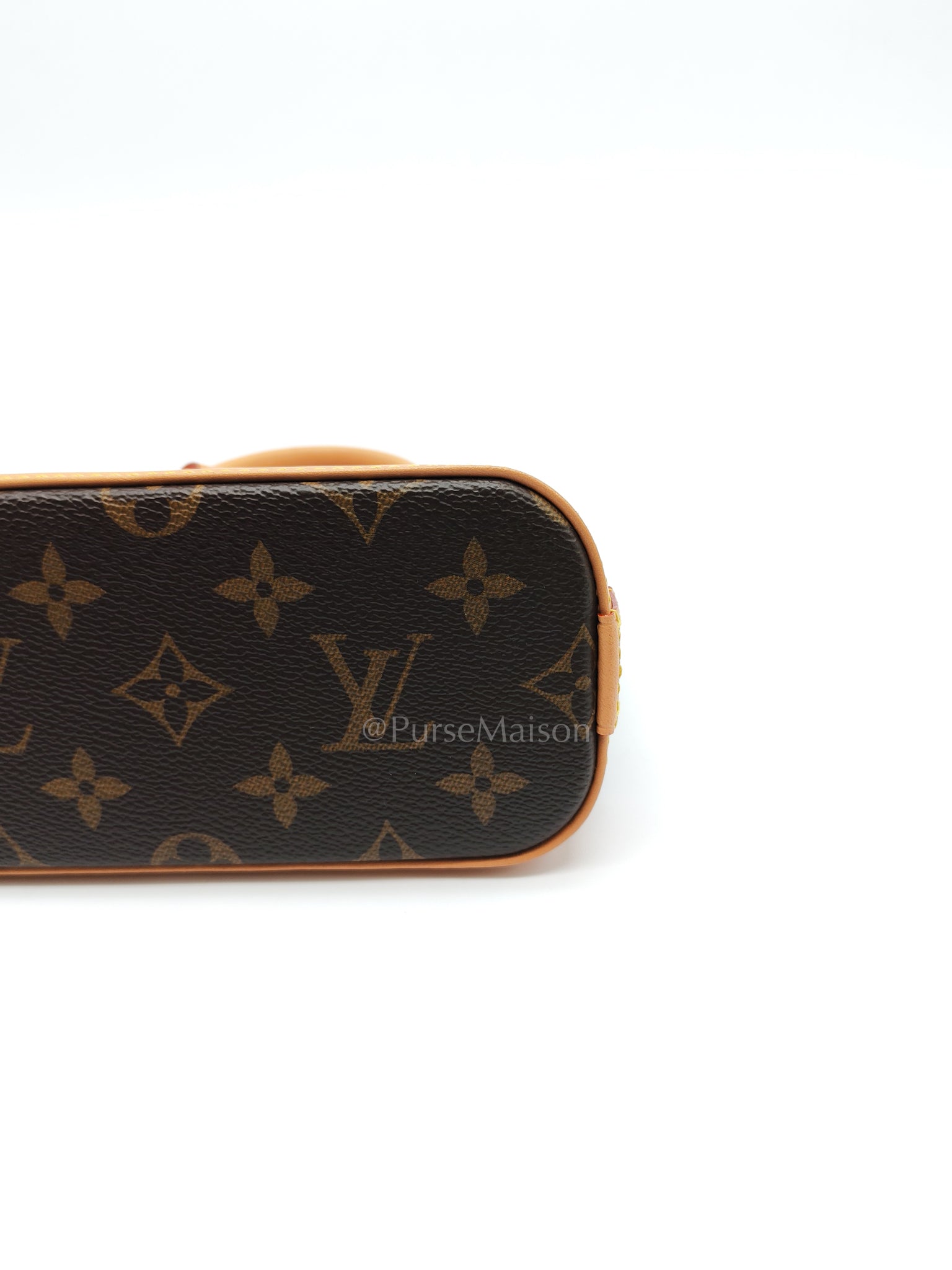 Nano Alma in Monogram Candy Factory Canvas Crossbody Bag (Microchip)