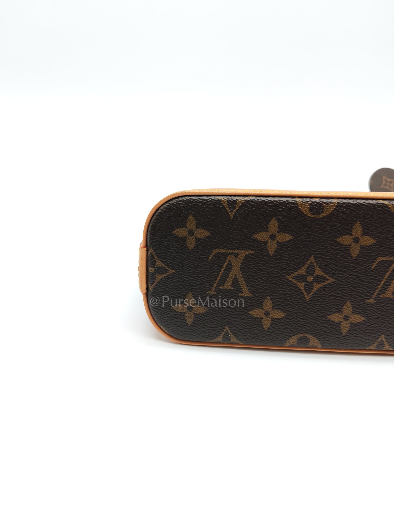 Nano Alma in Monogram Candy Factory Canvas Crossbody Bag (Microchip)