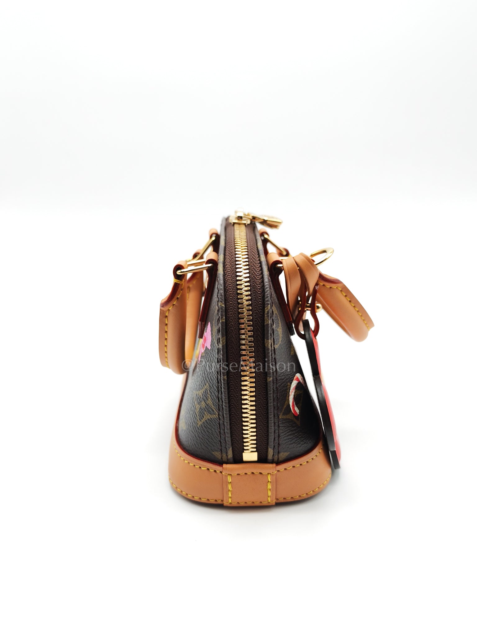 Nano Alma in Monogram Candy Factory Canvas Crossbody Bag (Microchip)