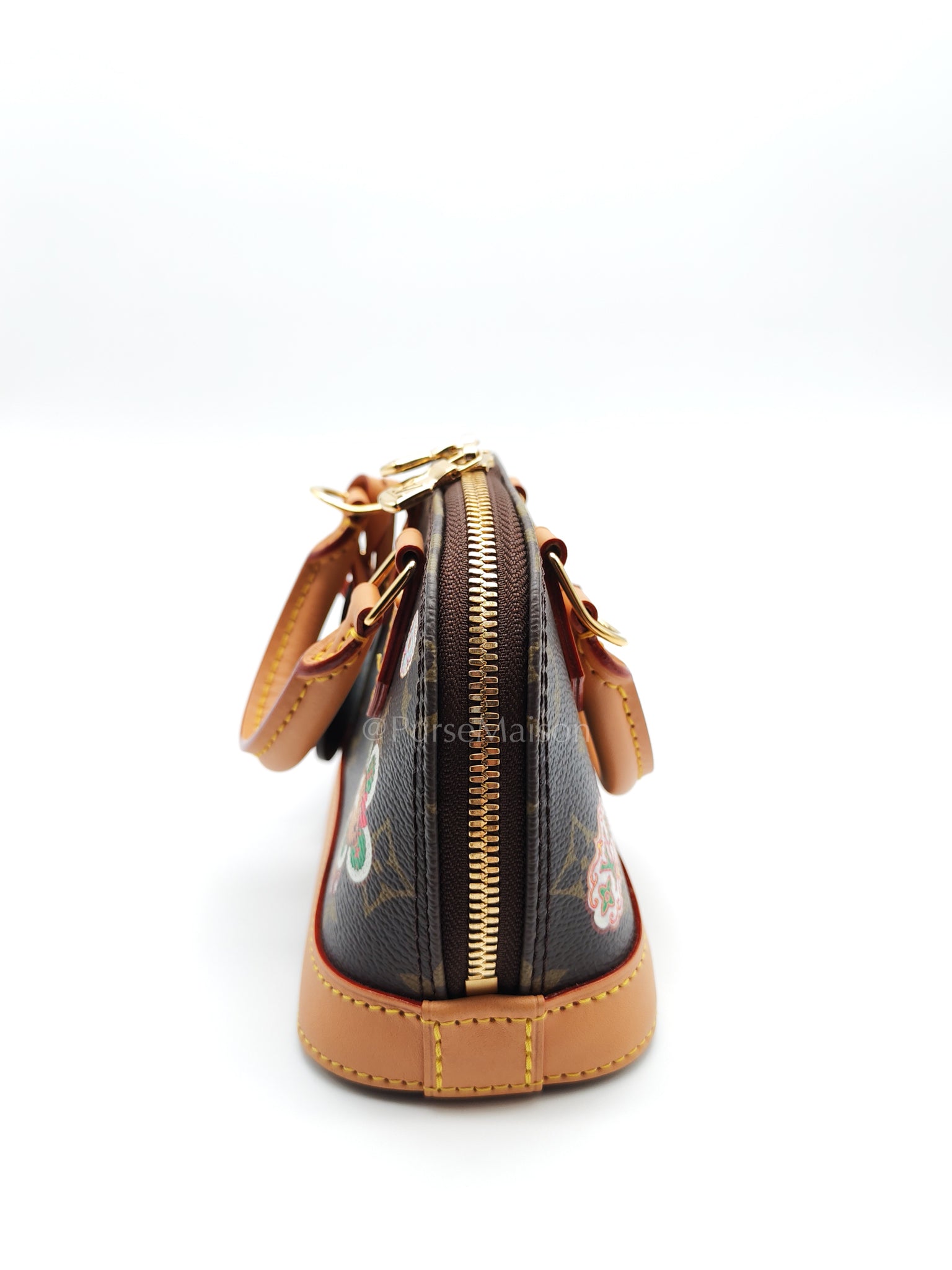 Nano Alma in Monogram Candy Factory Canvas Crossbody Bag (Microchip)