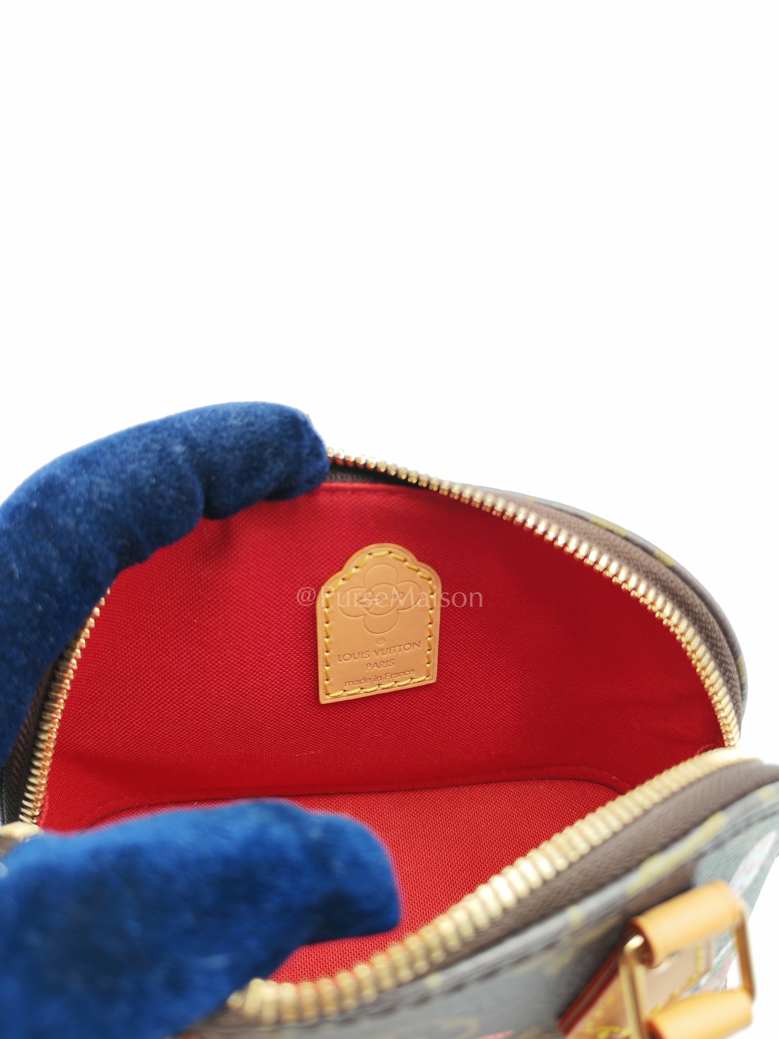 Nano Alma in Monogram Candy Factory Canvas Crossbody Bag (Microchip)