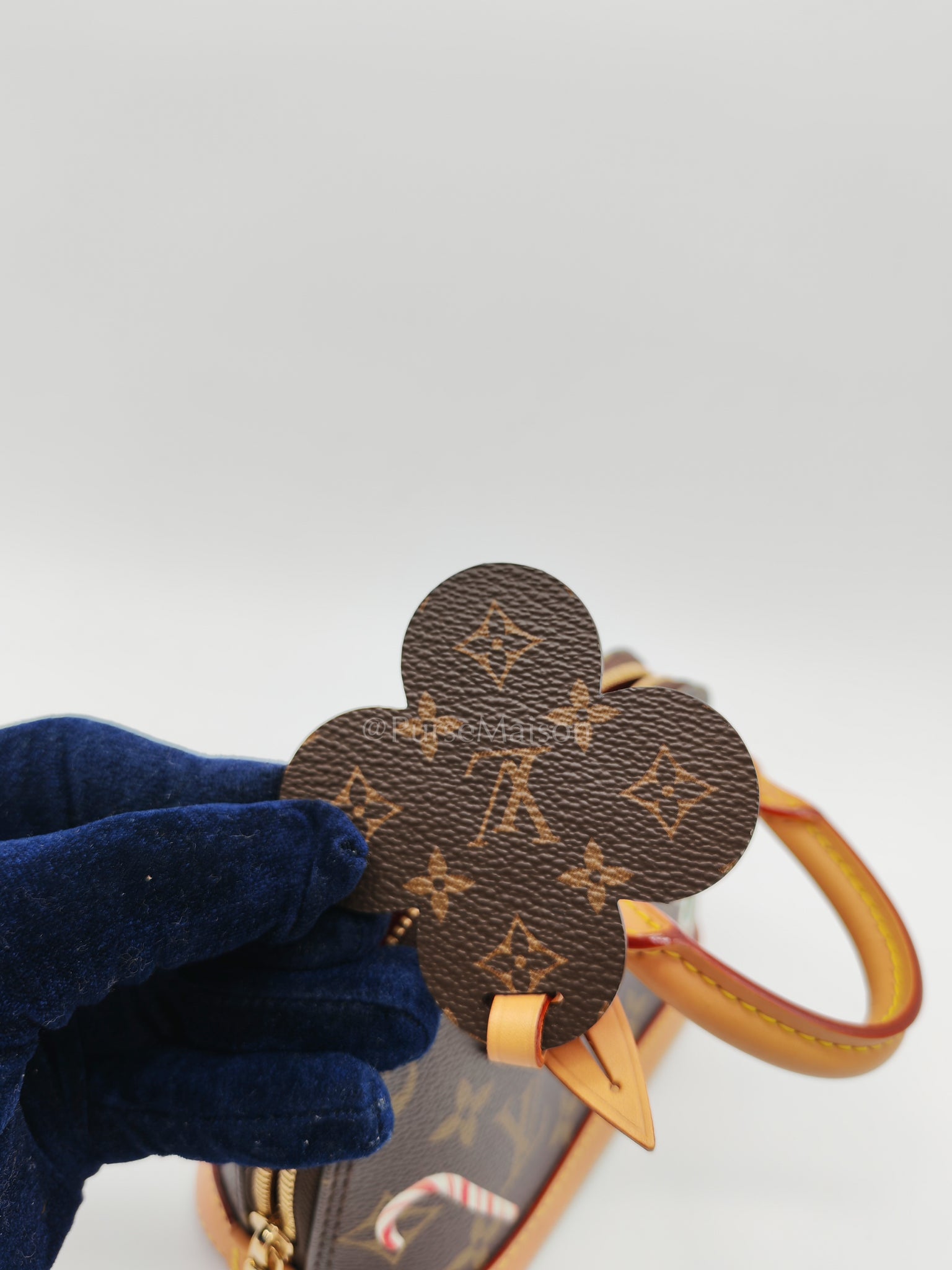 Nano Alma in Monogram Candy Factory Canvas Crossbody Bag (Microchip)