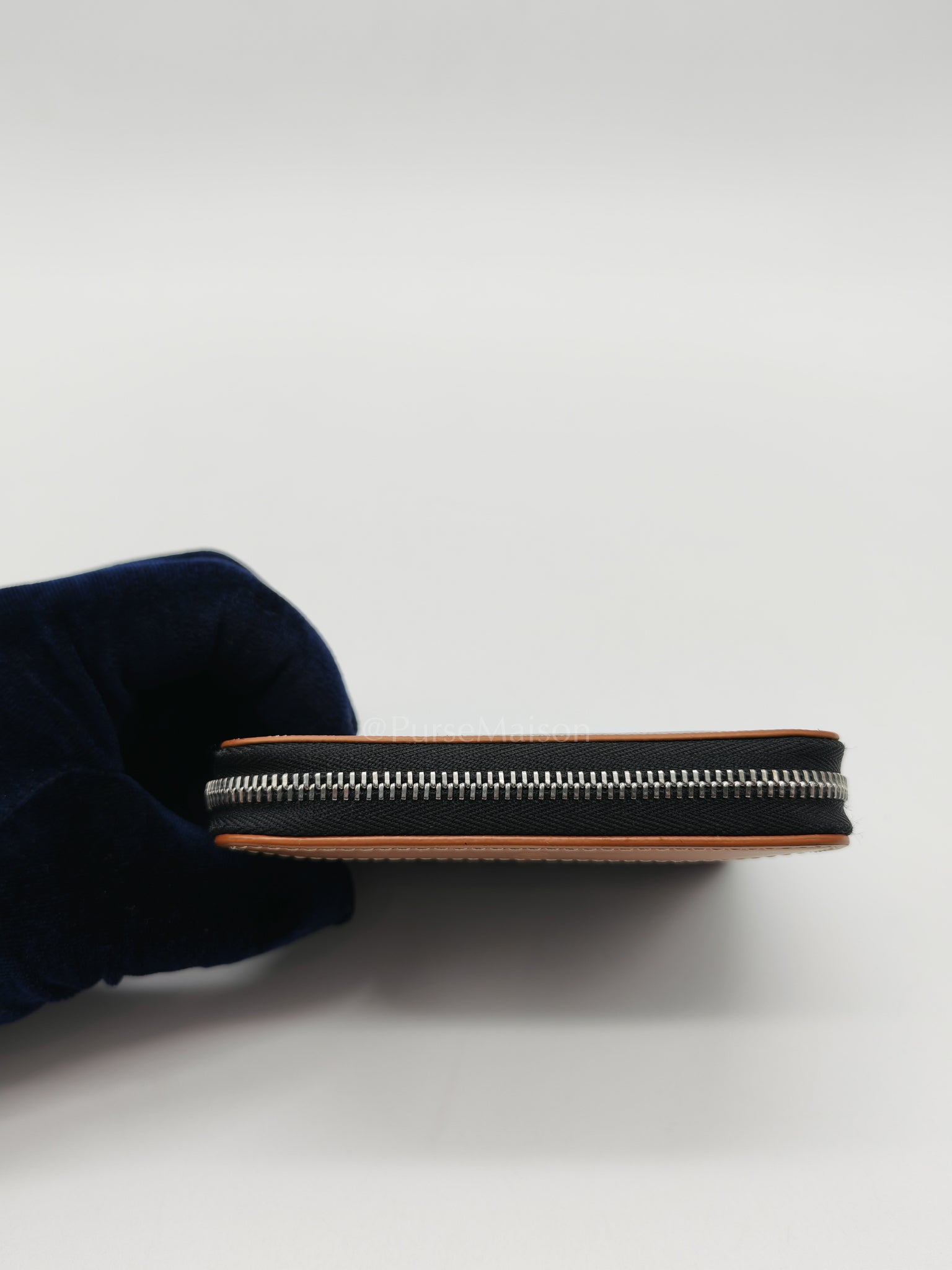 Matignon PM Zip Wallet in Tan Goyardine Canvas