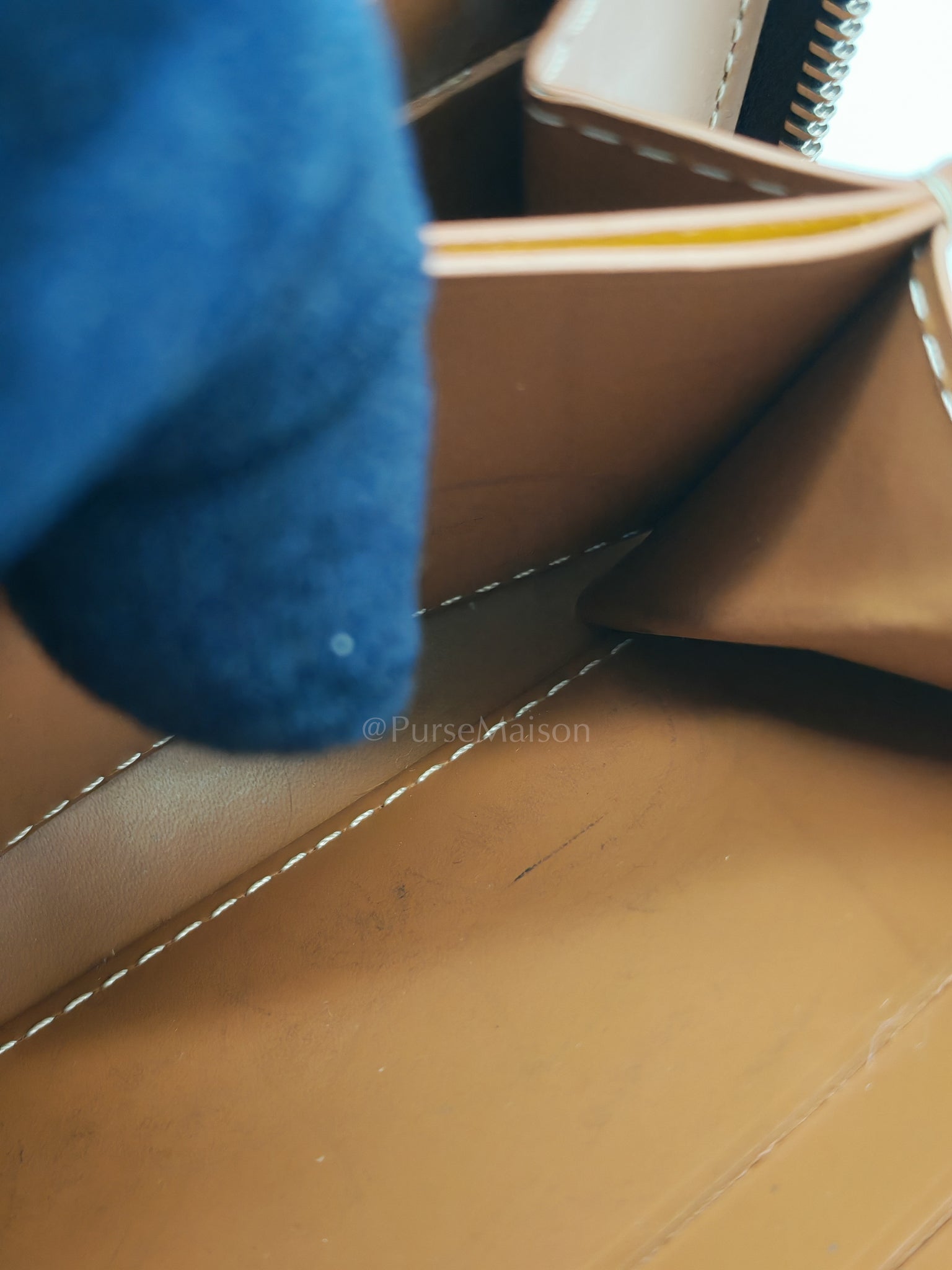 Matignon PM Zip Wallet in Tan Goyardine Canvas