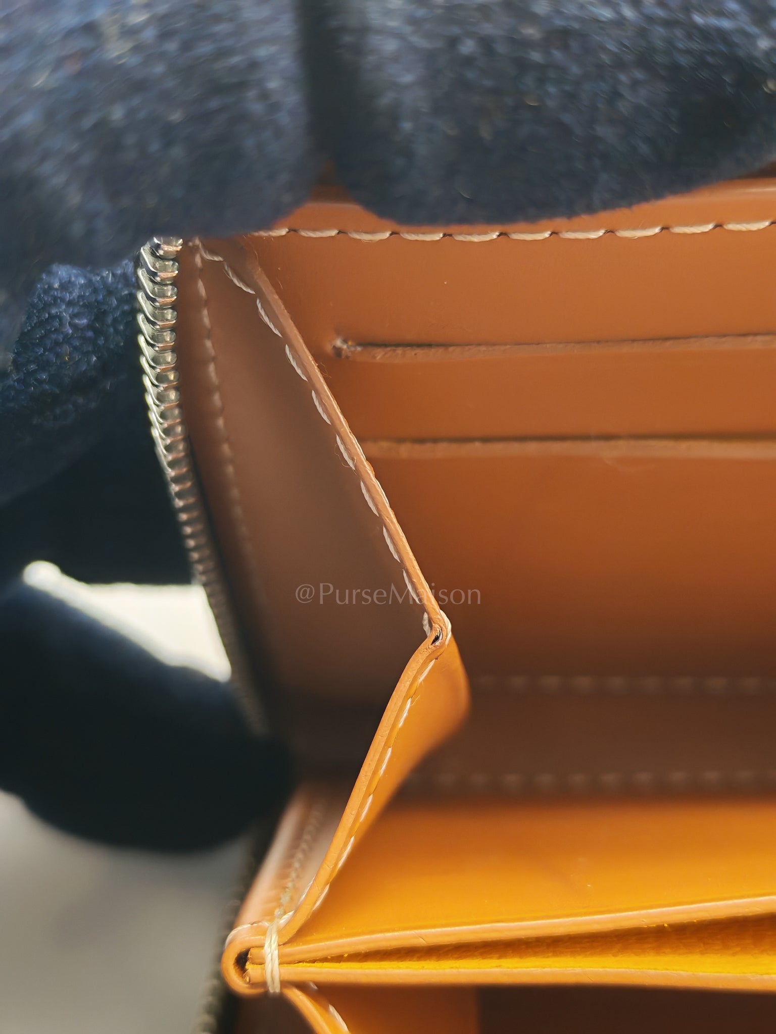 Matignon PM Zip Wallet in Tan Goyardine Canvas