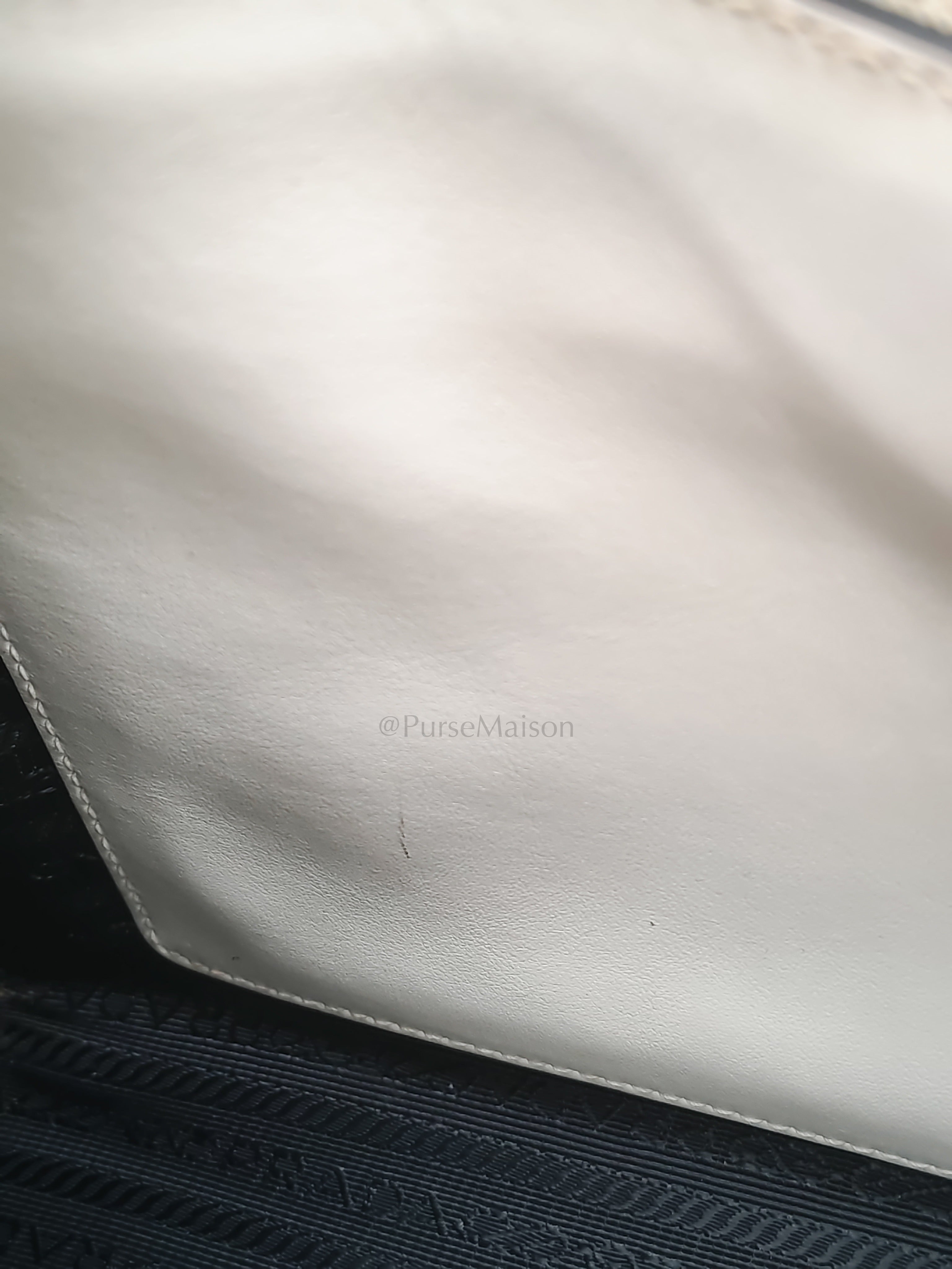 1BA103 Paradigme in Off-White Saffiano City Calfskin Greche Shoulder Bag