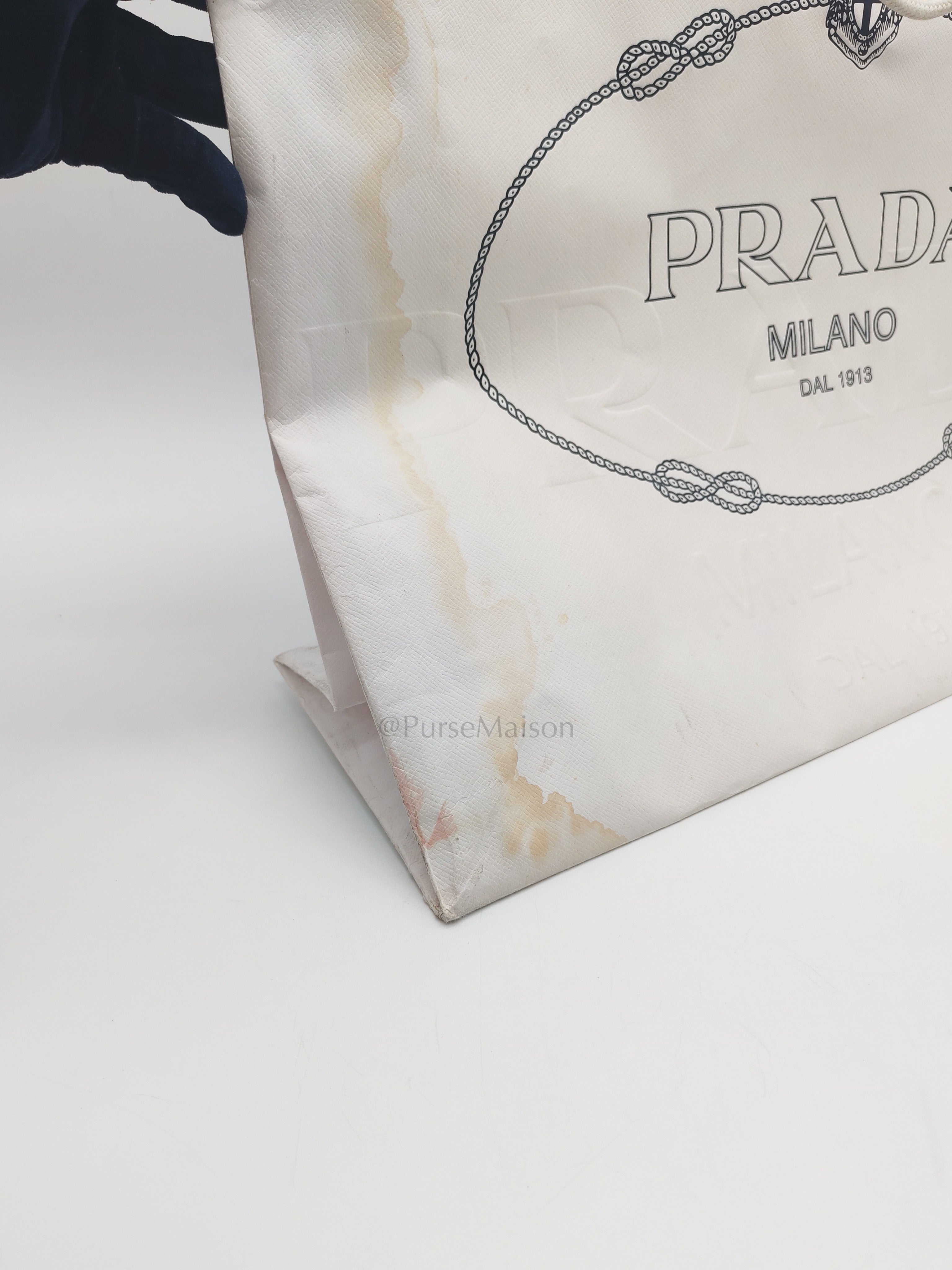 1BA103 Paradigme in Off-White Saffiano City Calfskin Greche Shoulder Bag