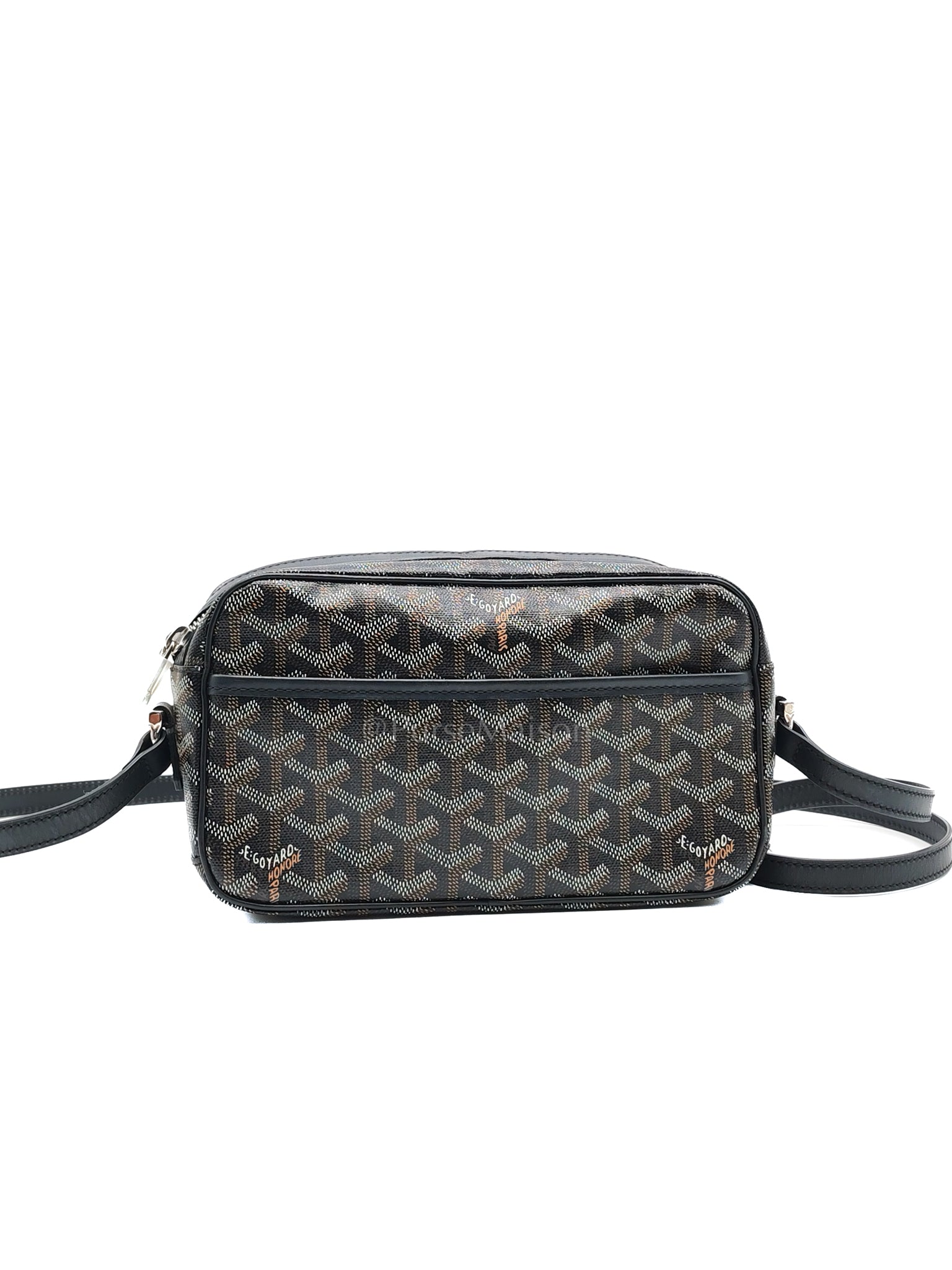 Cap Vert in Black Goyardine Canvas Crossbody Bag