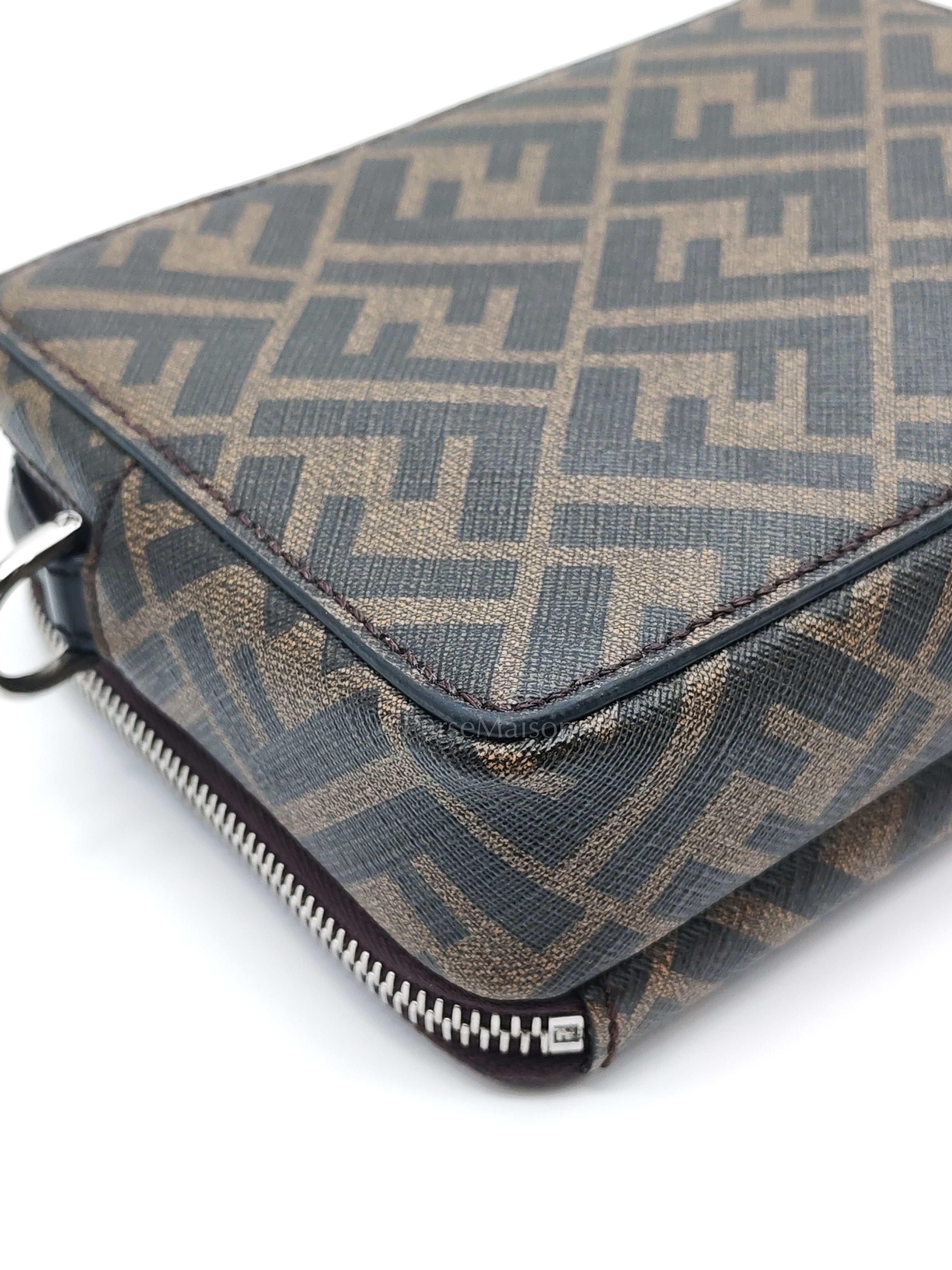 Monogram Camera Case in Woven Canvas Crossbody Bag